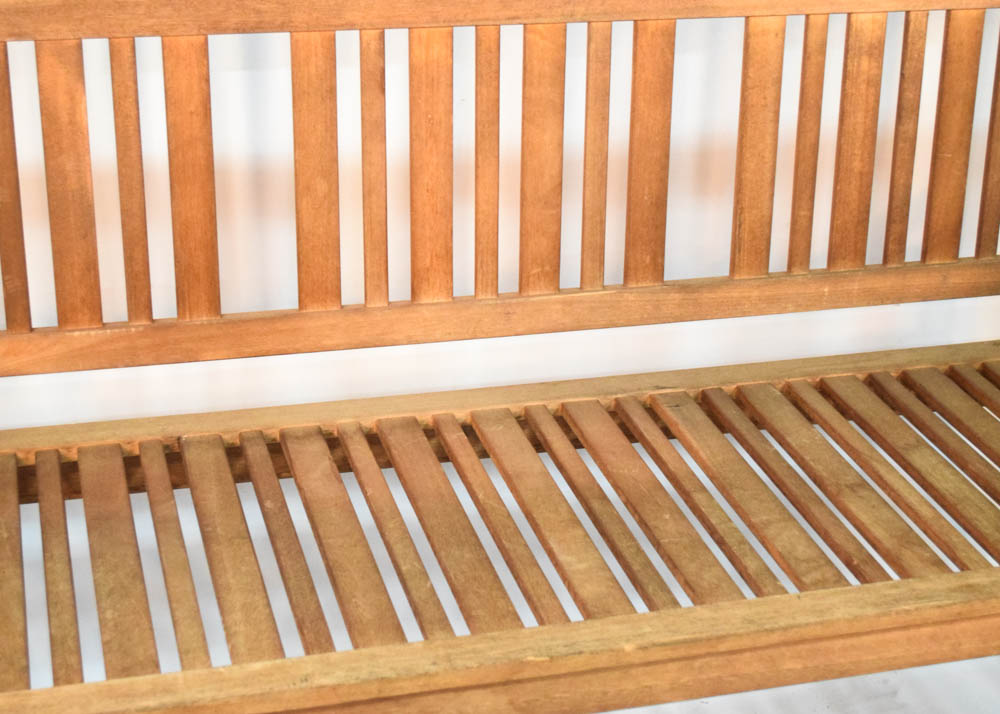 Weathered Patio Bench