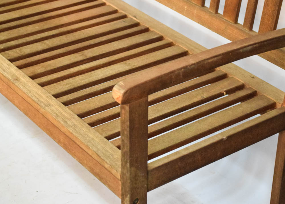 Weathered Patio Bench