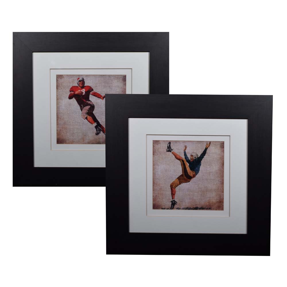 John Butler Offset Lithographs "Vintage Sports IV" "Vintage Sports V"