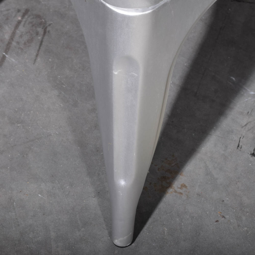 Modern Galvanized Metal Cafe Chair