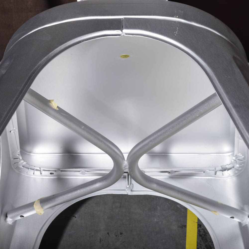 Modern Galvanized Metal Cafe Chair