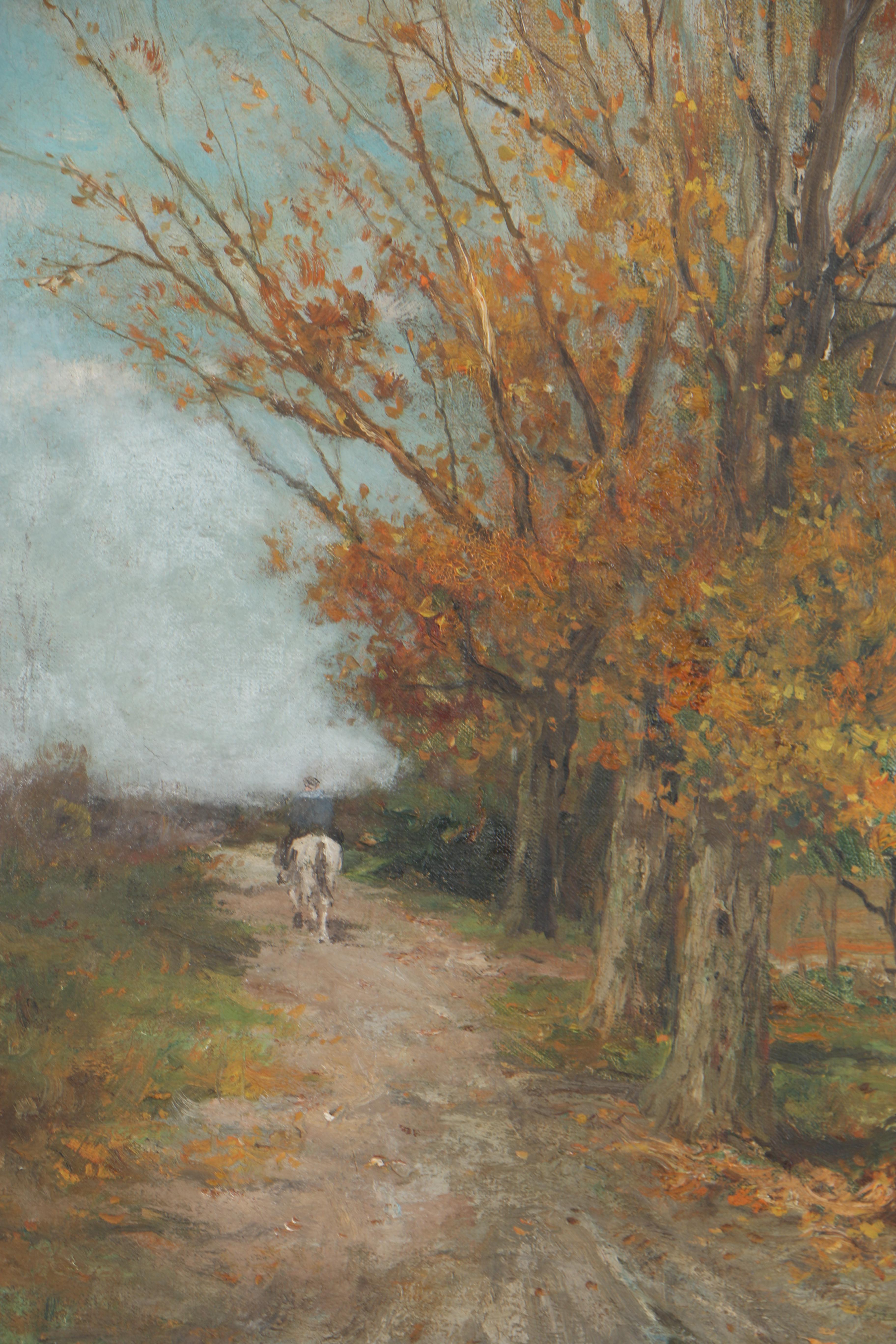 Charles P. Gruppe Early 20th Century Oil Painting on Canvas