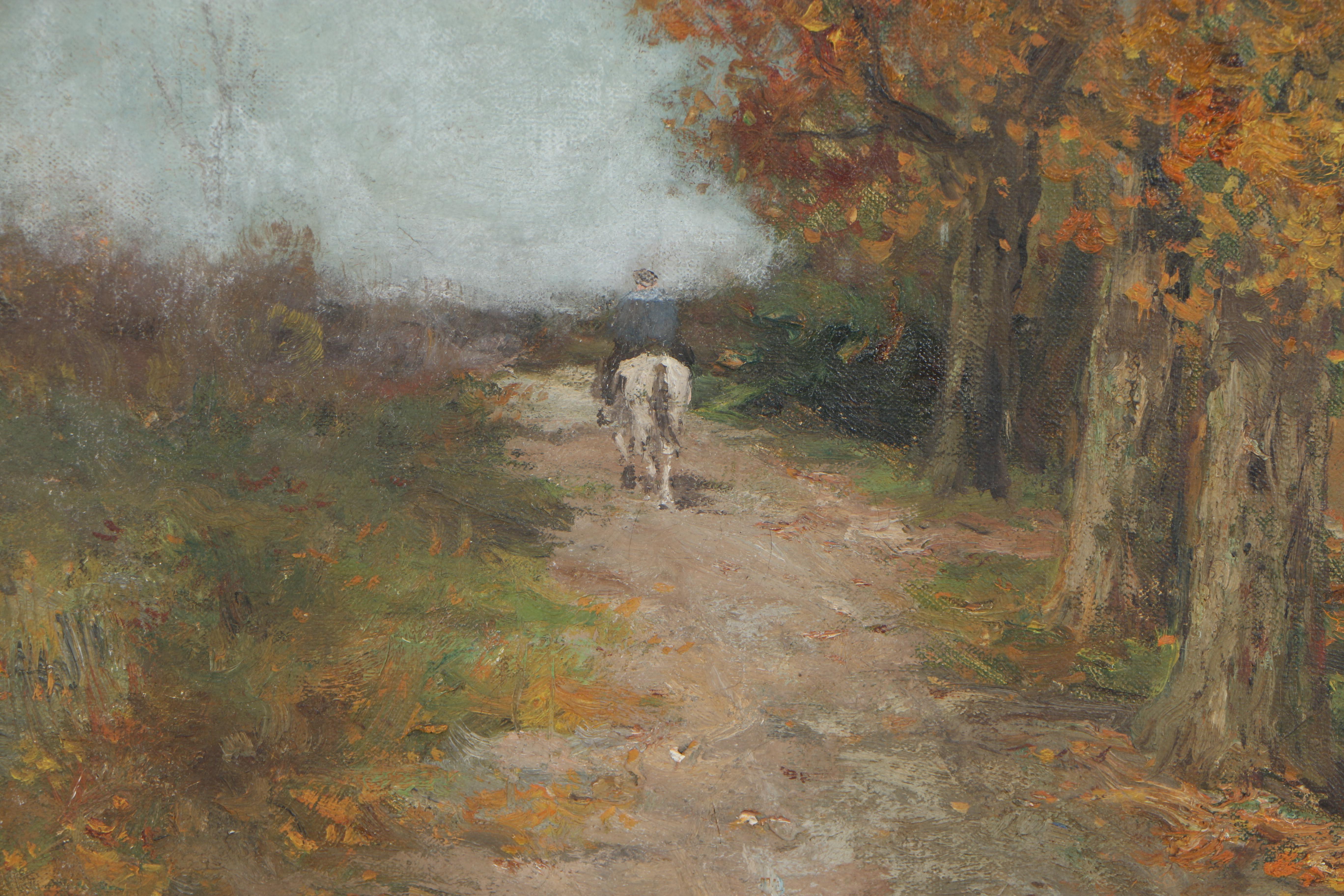 Charles P. Gruppe Early 20th Century Oil Painting on Canvas