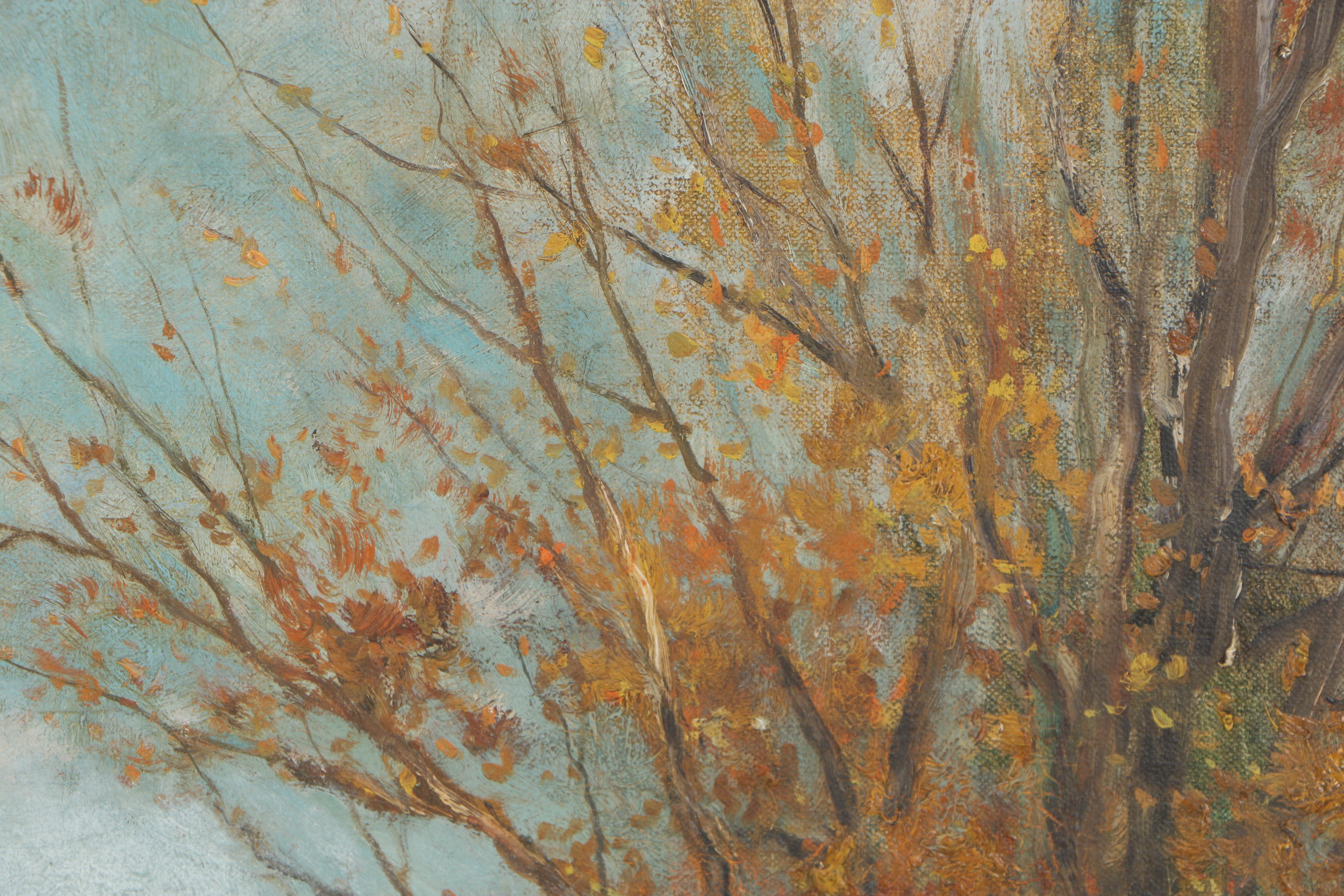 Charles P. Gruppe Early 20th Century Oil Painting on Canvas