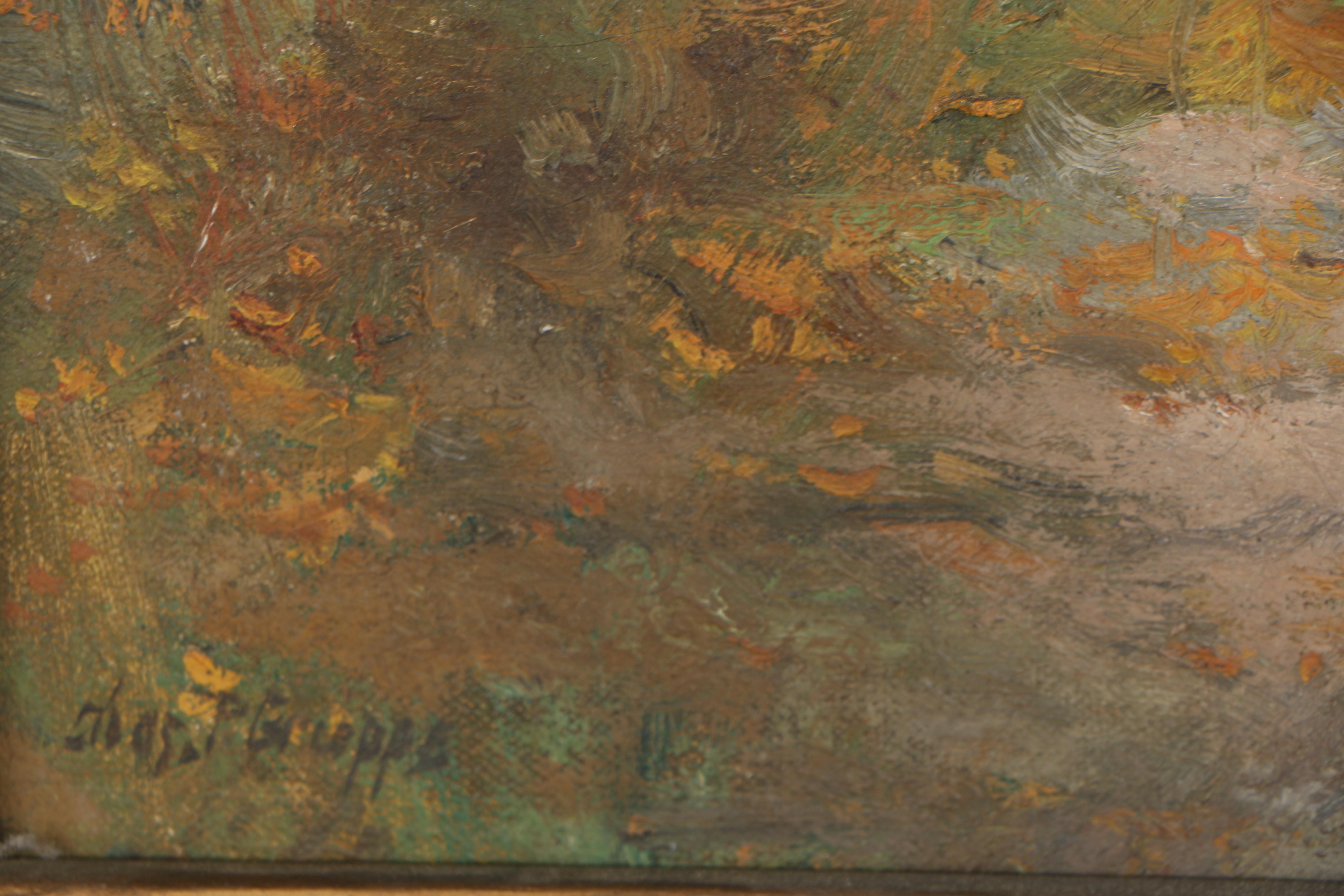 Charles P. Gruppe Early 20th Century Oil Painting on Canvas