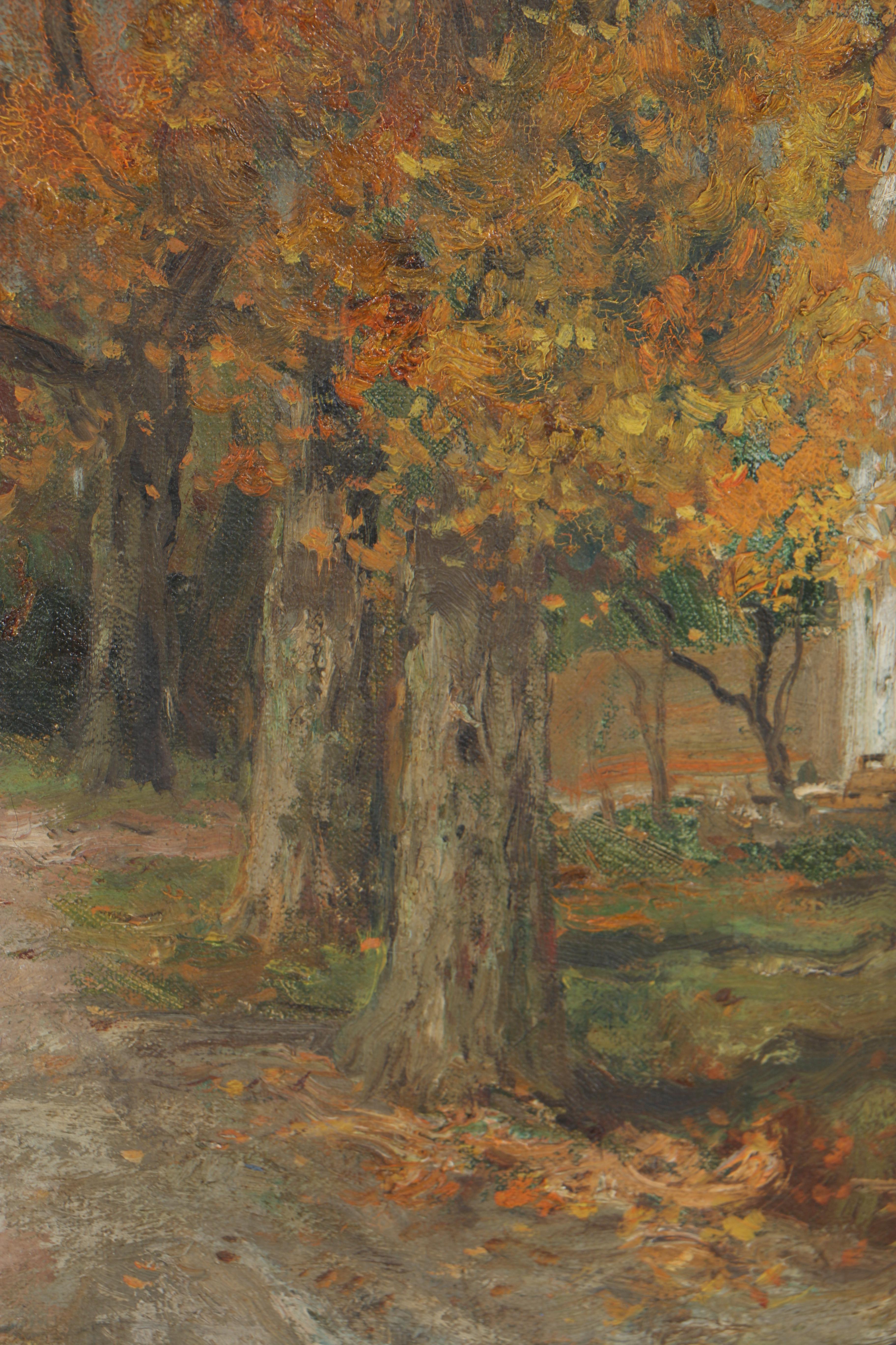 Charles P. Gruppe Early 20th Century Oil Painting on Canvas