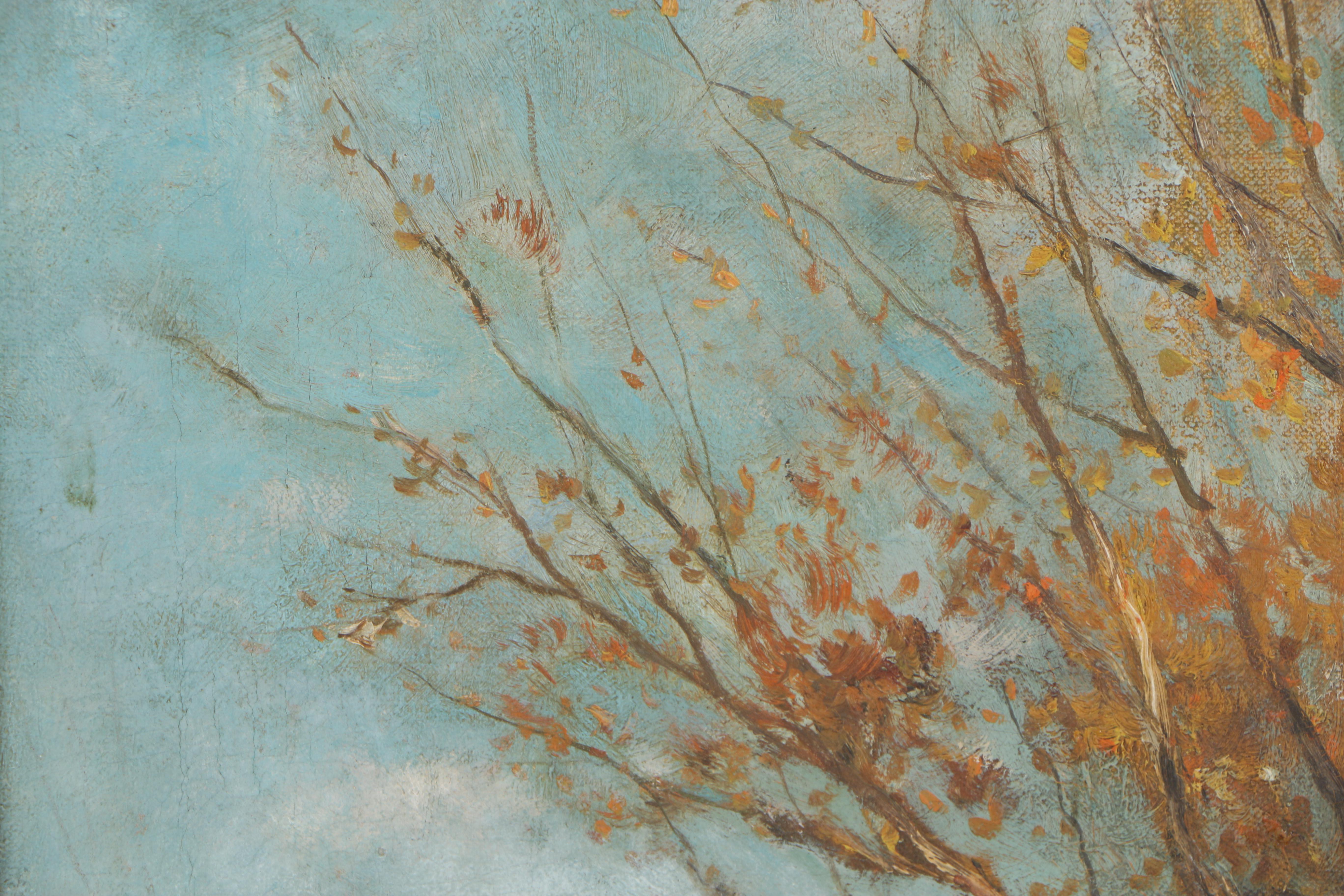 Charles P. Gruppe Early 20th Century Oil Painting on Canvas