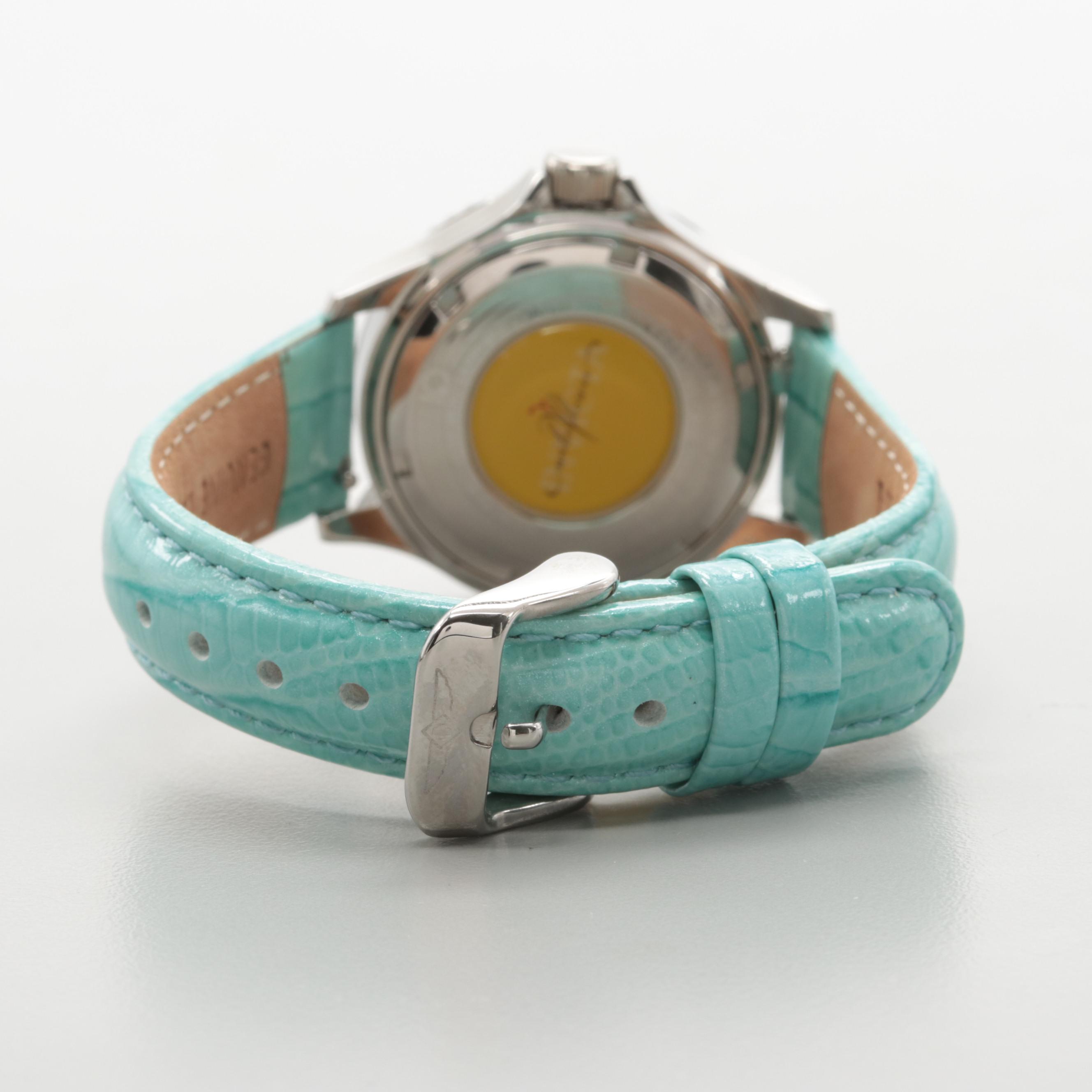 Invicta "Wildflower" Stainless Steel Watch With Mother of Pearl Dial