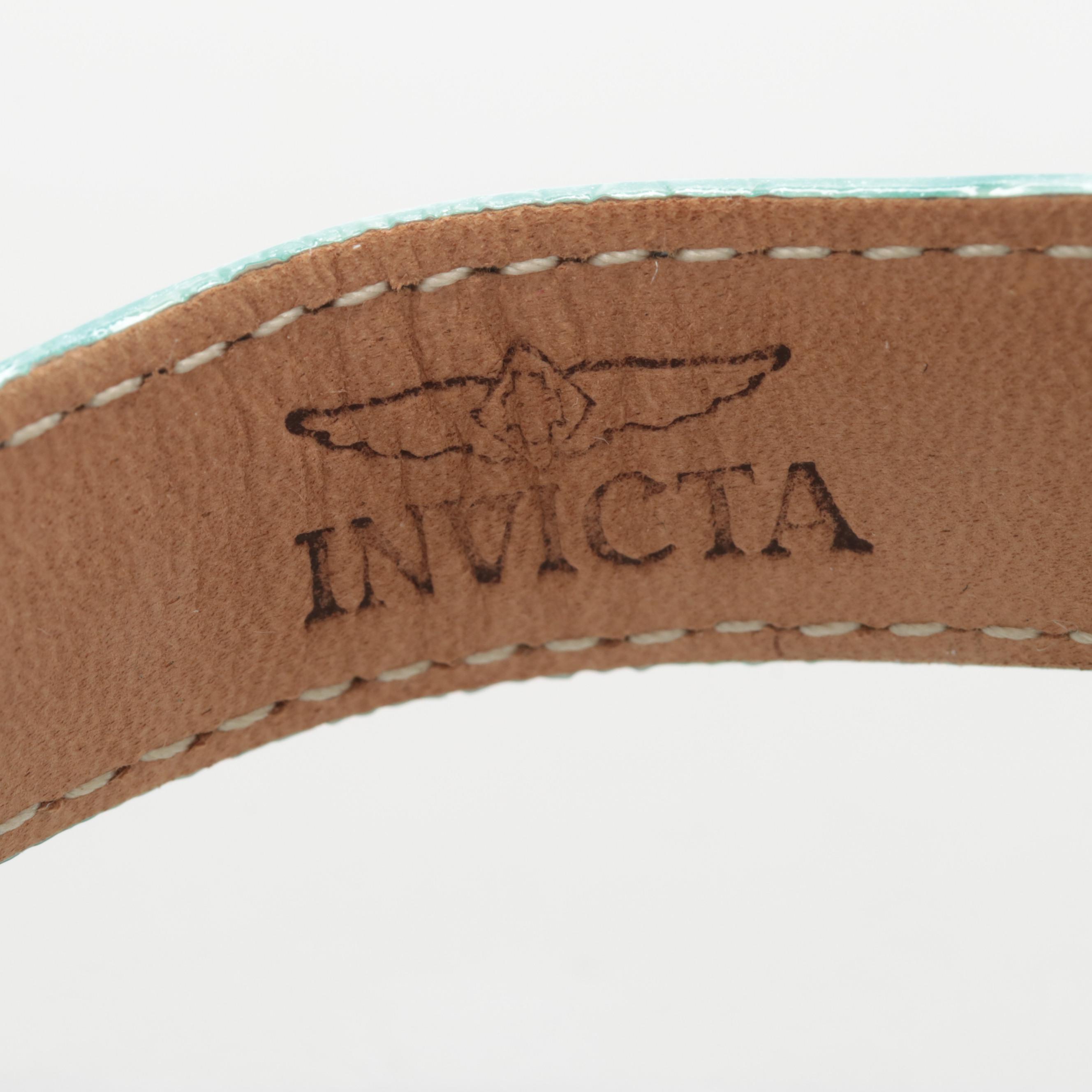 Invicta "Wildflower" Stainless Steel Watch With Mother of Pearl Dial