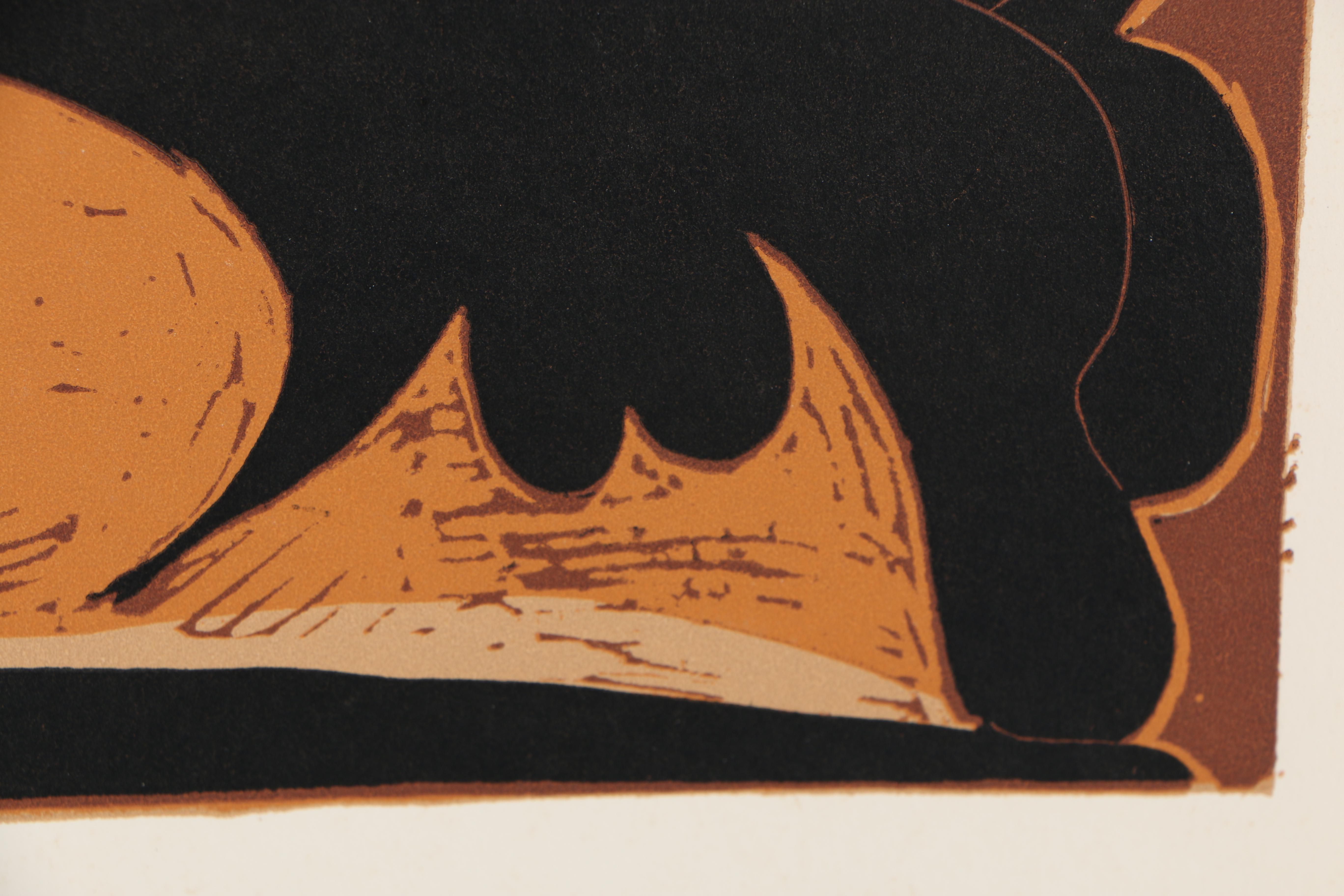 Pablo Picasso 1962 Linocut "Picador Goading Bull"