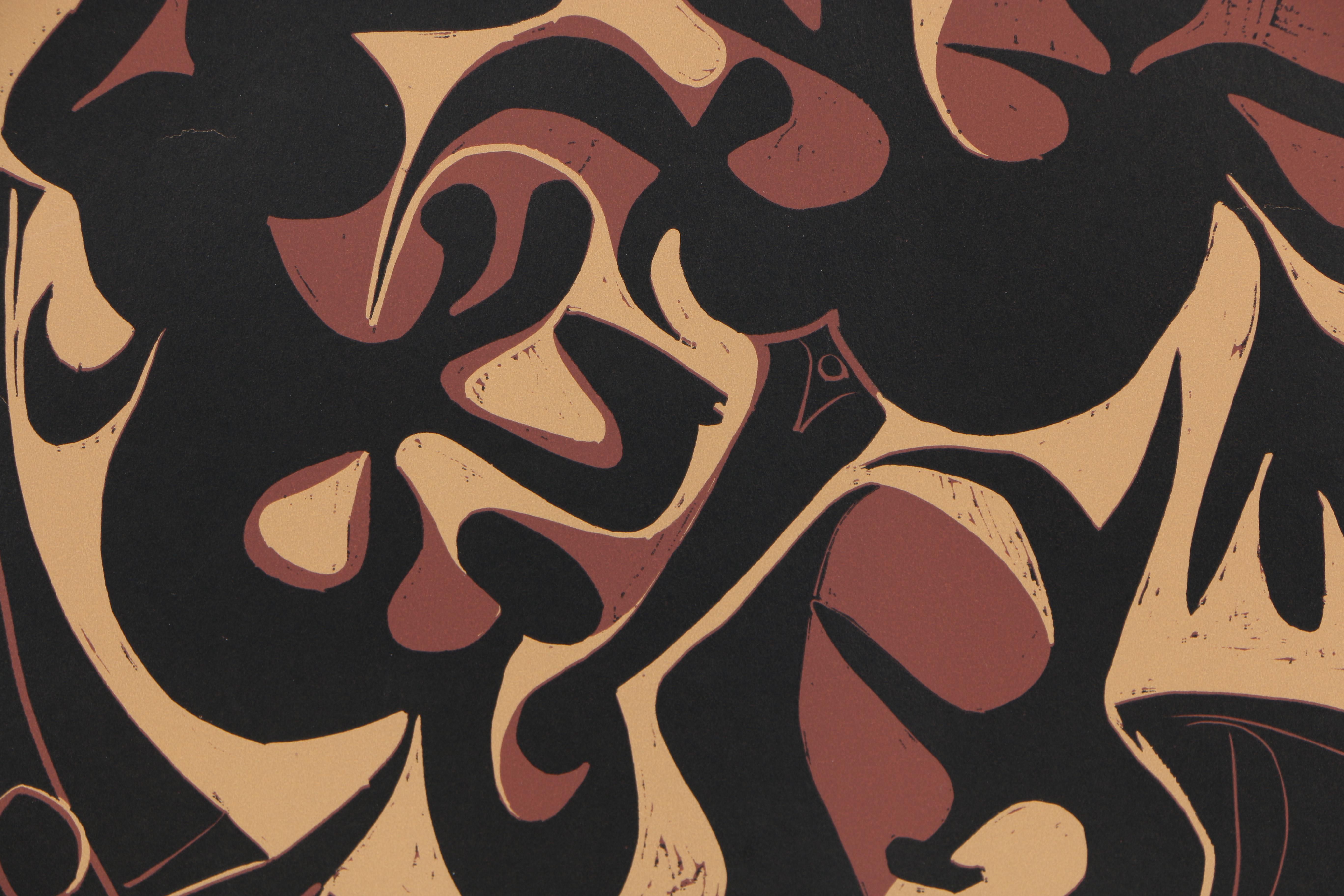 Pablo Picasso 1962 Linocut "Picador Goading Bull with Matador"