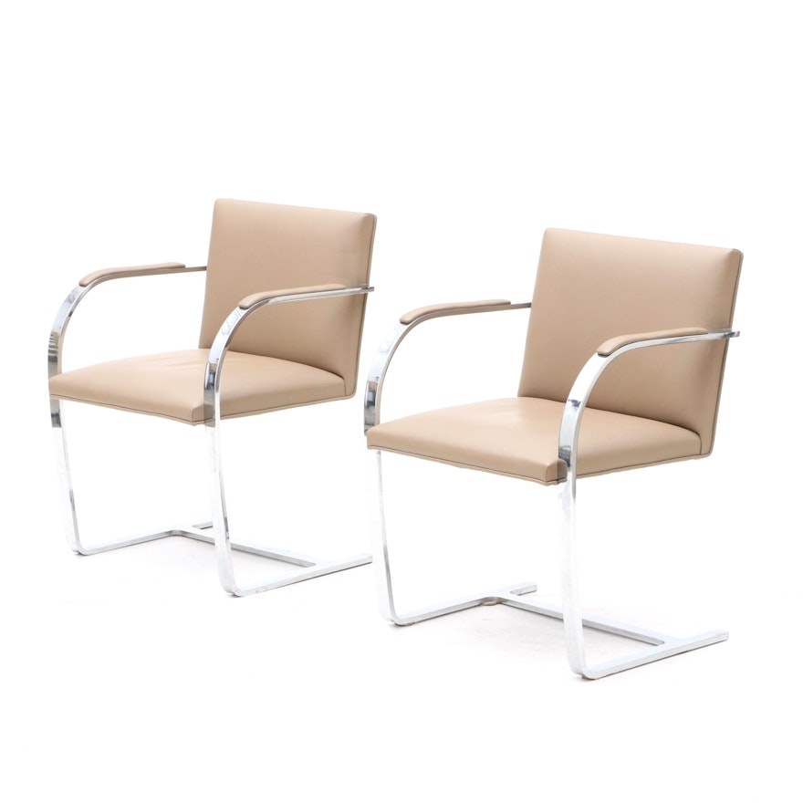 Knoll "Bent" Style Armchairs