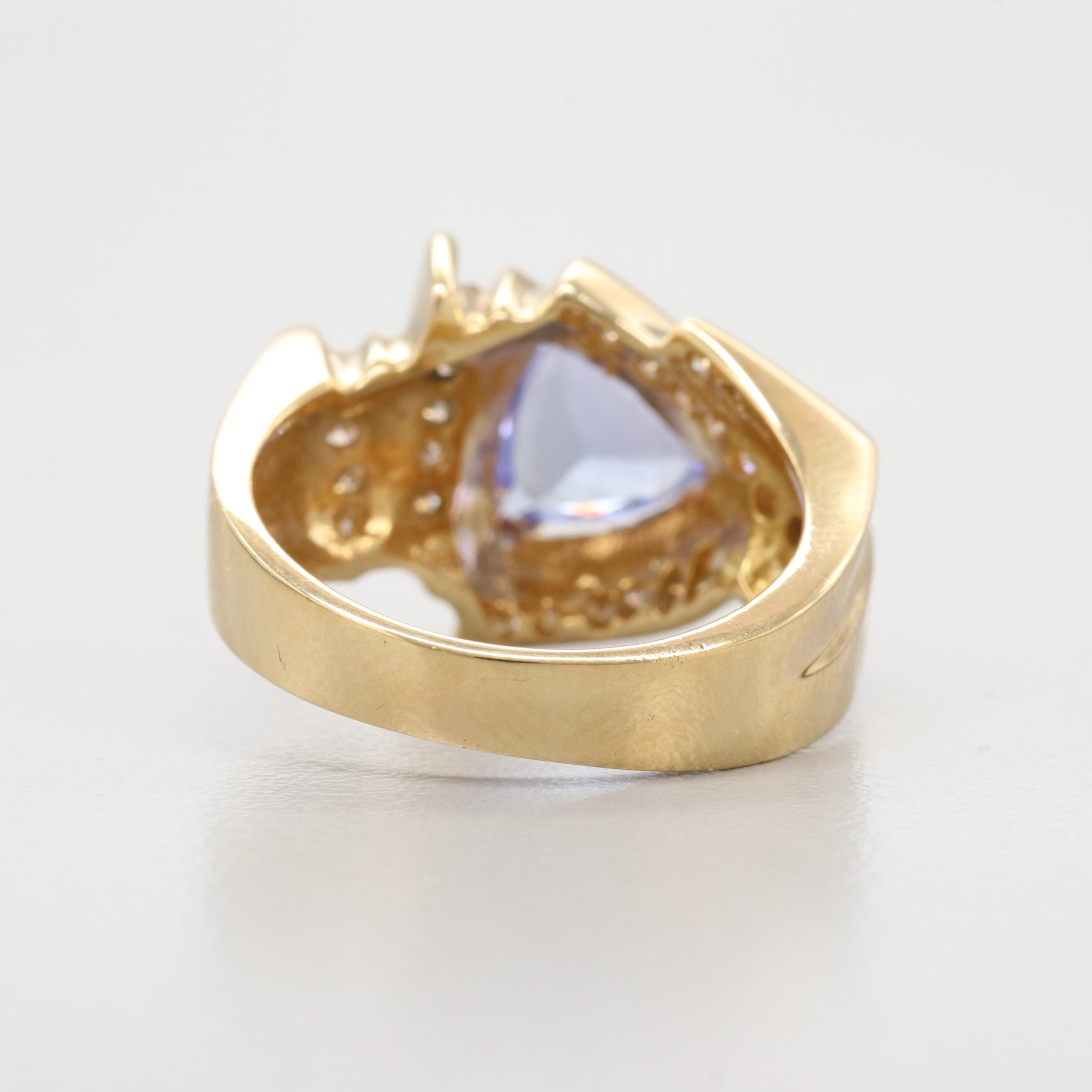 Le Vian 18K Yellow Gold Tanzanite and Diamond Ring