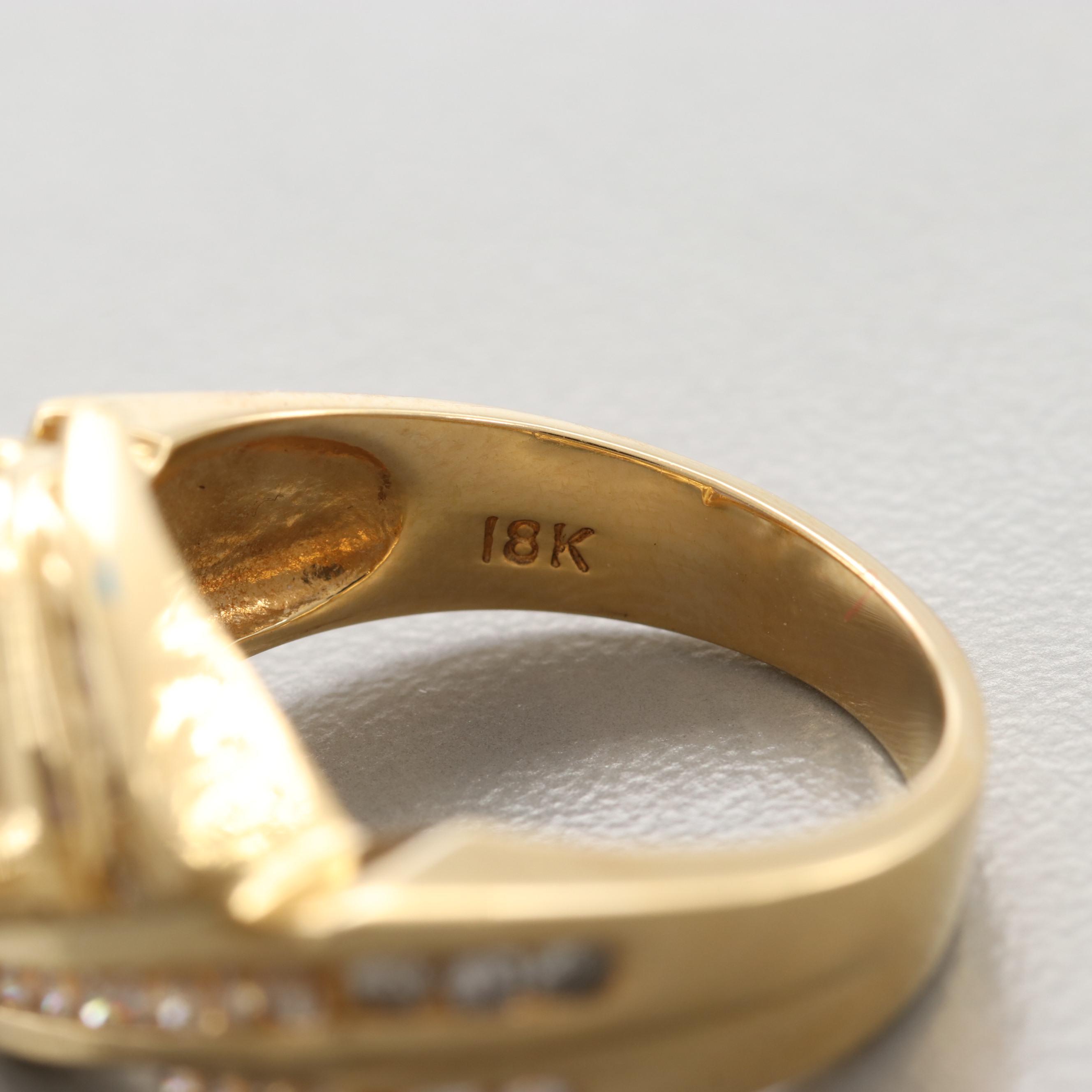 Le Vian 18K Yellow Gold Tanzanite and Diamond Ring