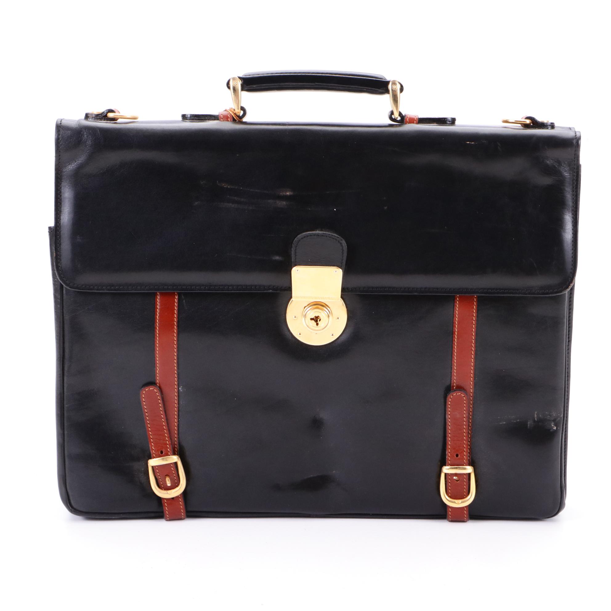 Longchamp Paris and Florence LAPA Leather Briefcases