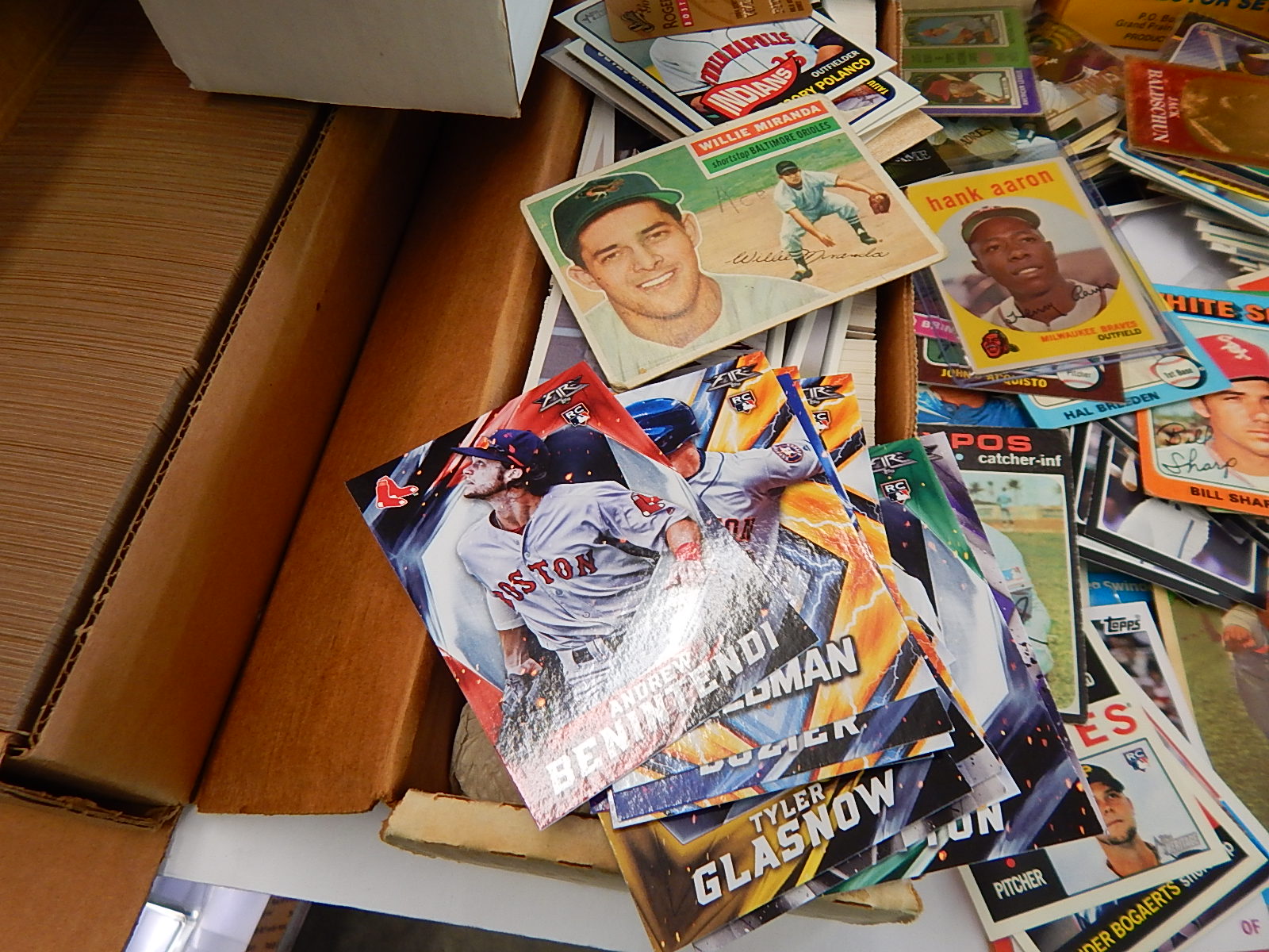 Large Baseball Card Collection with Full and Partial Sets