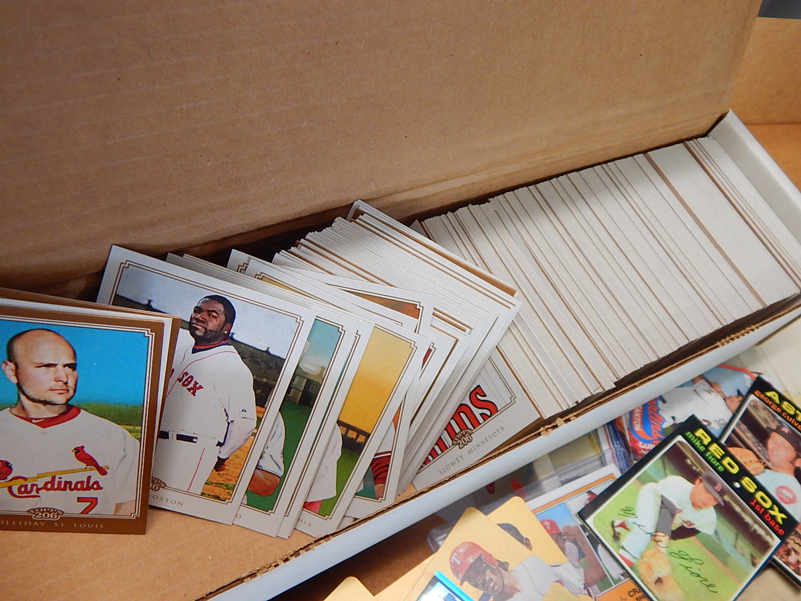 Large Baseball Card Collection with Full and Partial Sets