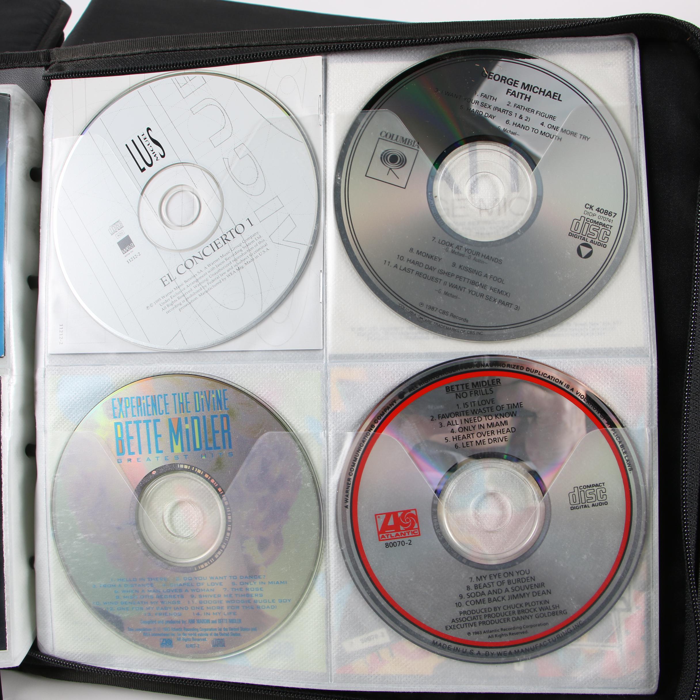 Case Logic Wallets with CDs including Mariah Carey, Cher and Bon Jovi