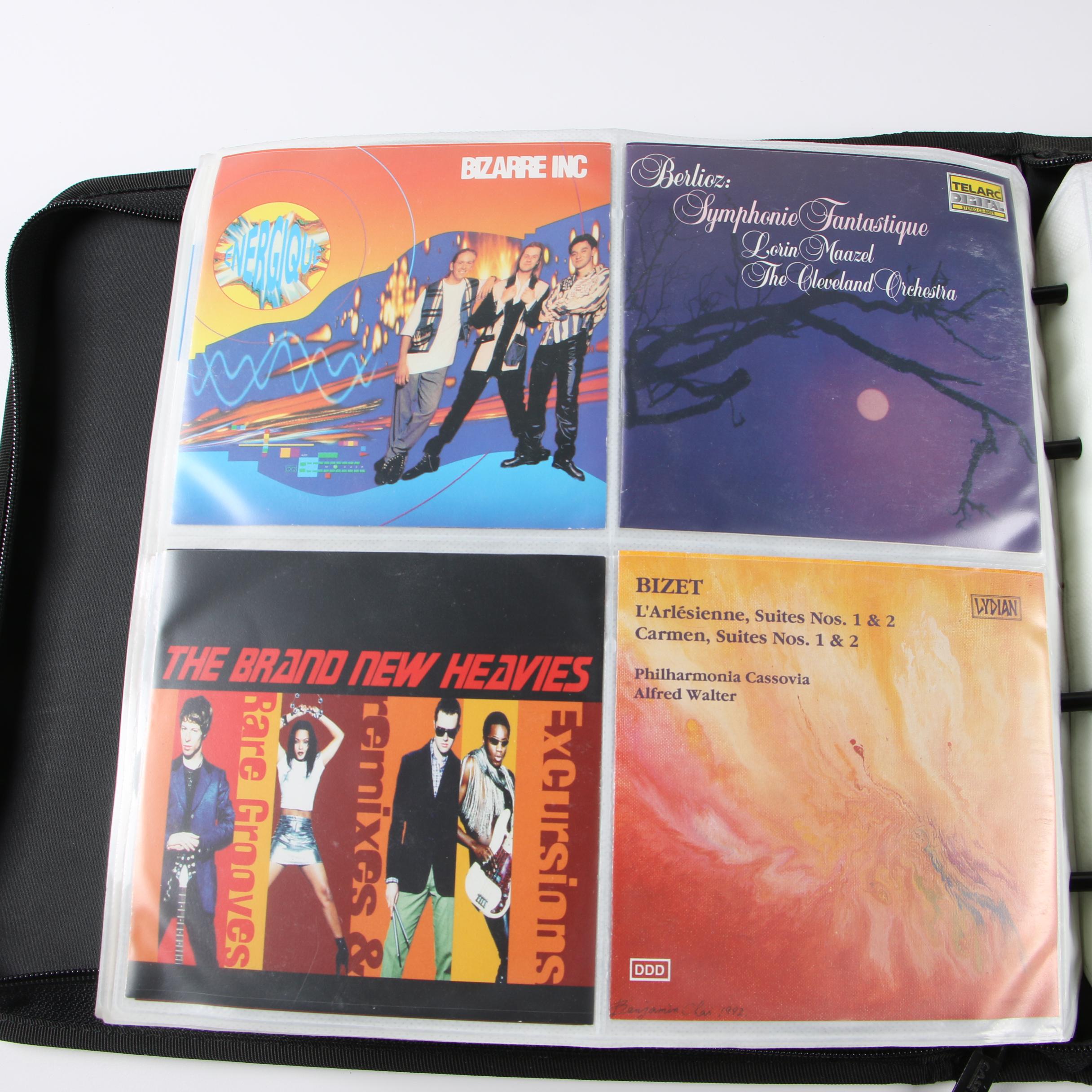 Case Logic Wallets with CDs including Mariah Carey, Cher and Bon Jovi