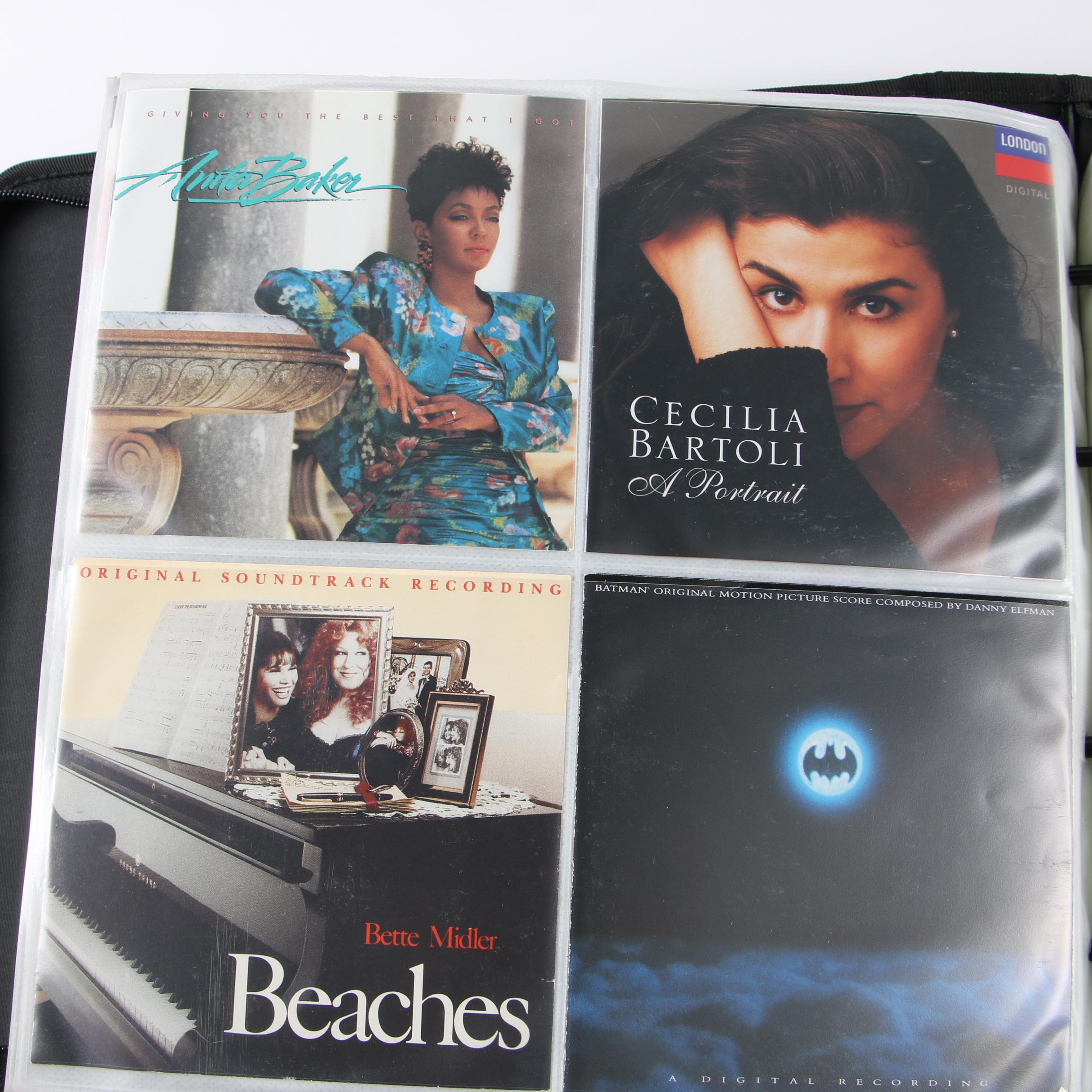 Case Logic Wallets with CDs including Mariah Carey, Cher and Bon Jovi