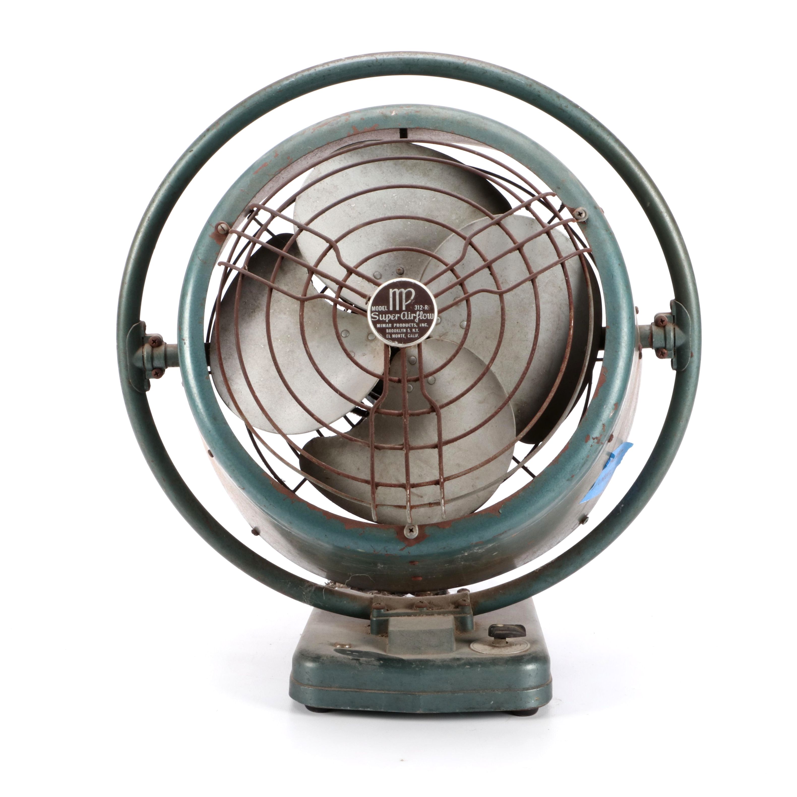 Vintage Mimar Products Super Airflow Electric Fan