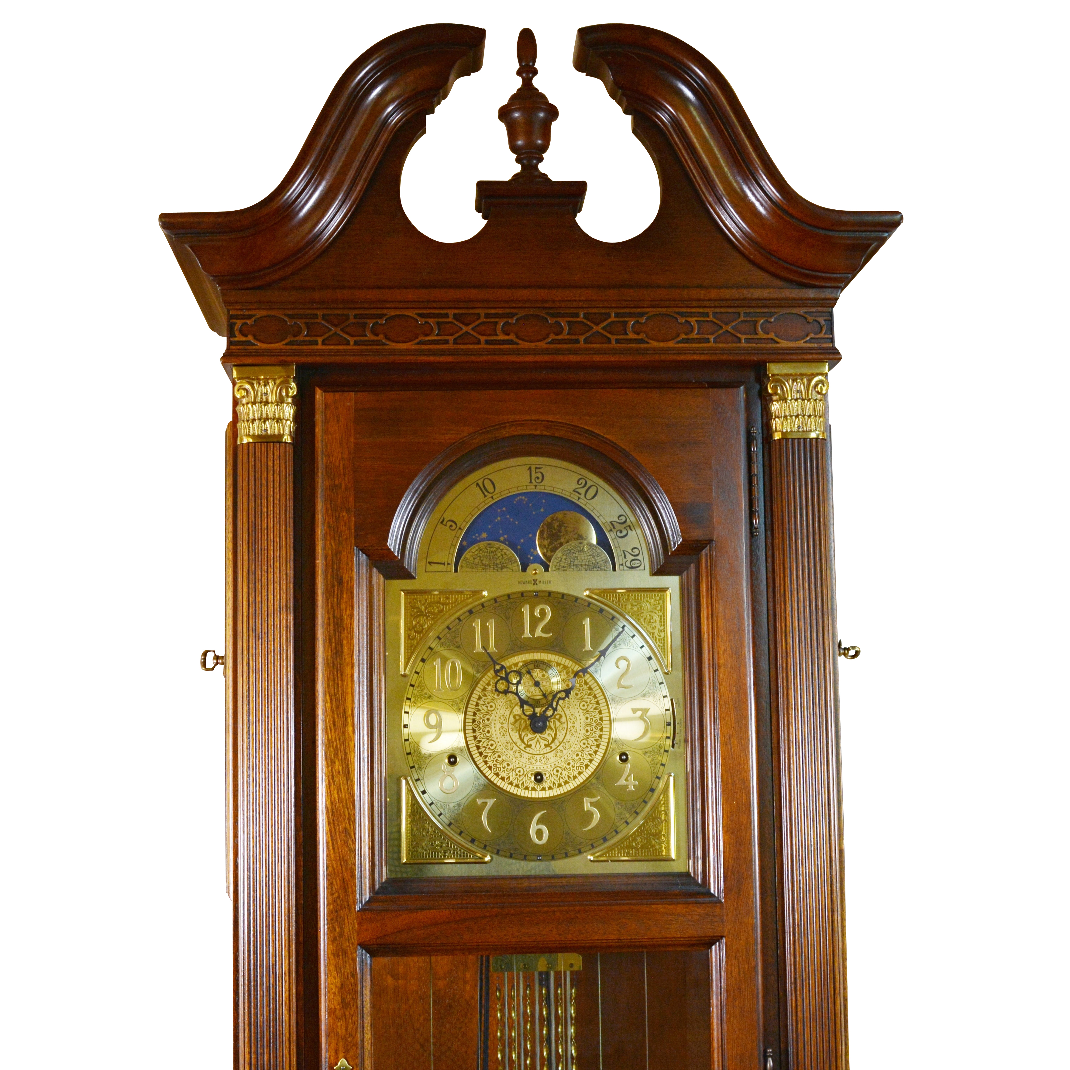 Chippendale Style Howard Miller Longcase Clock
