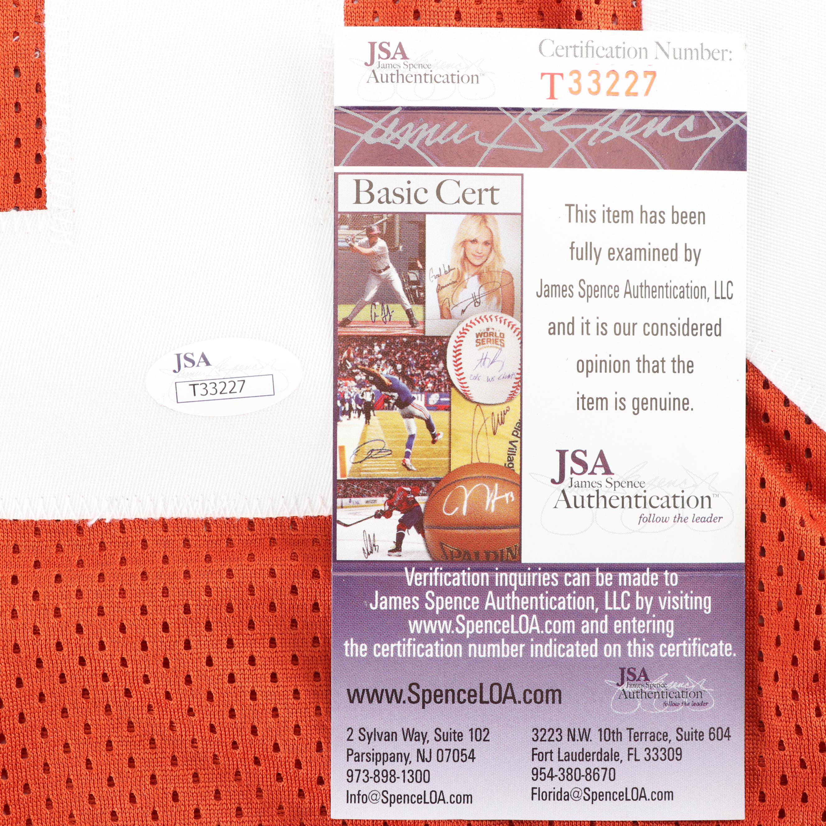 Vince Young Autographed University of Texas Football Jersey - JSA COA