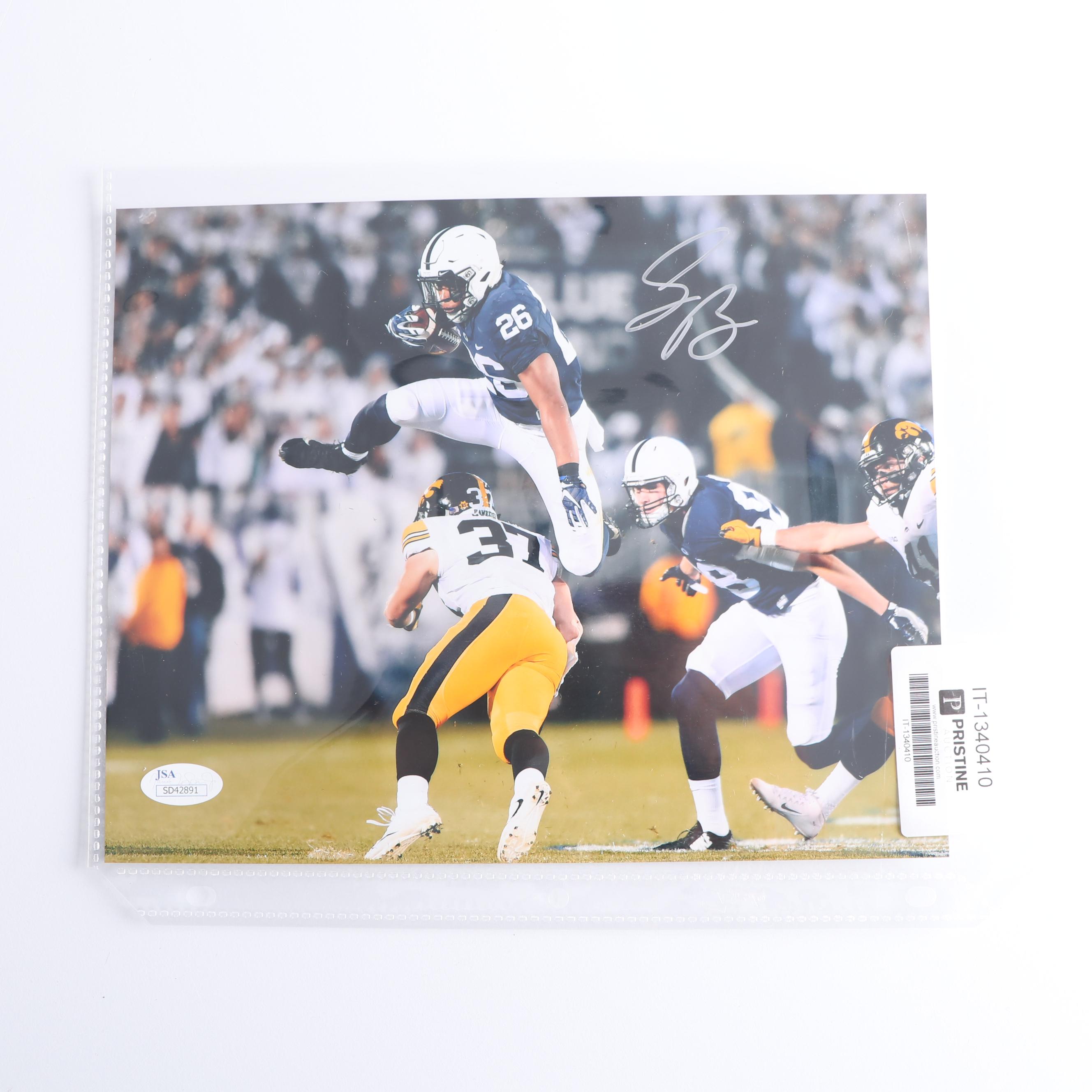 Saquon Barkley Autographed Digital Print - JSA COA