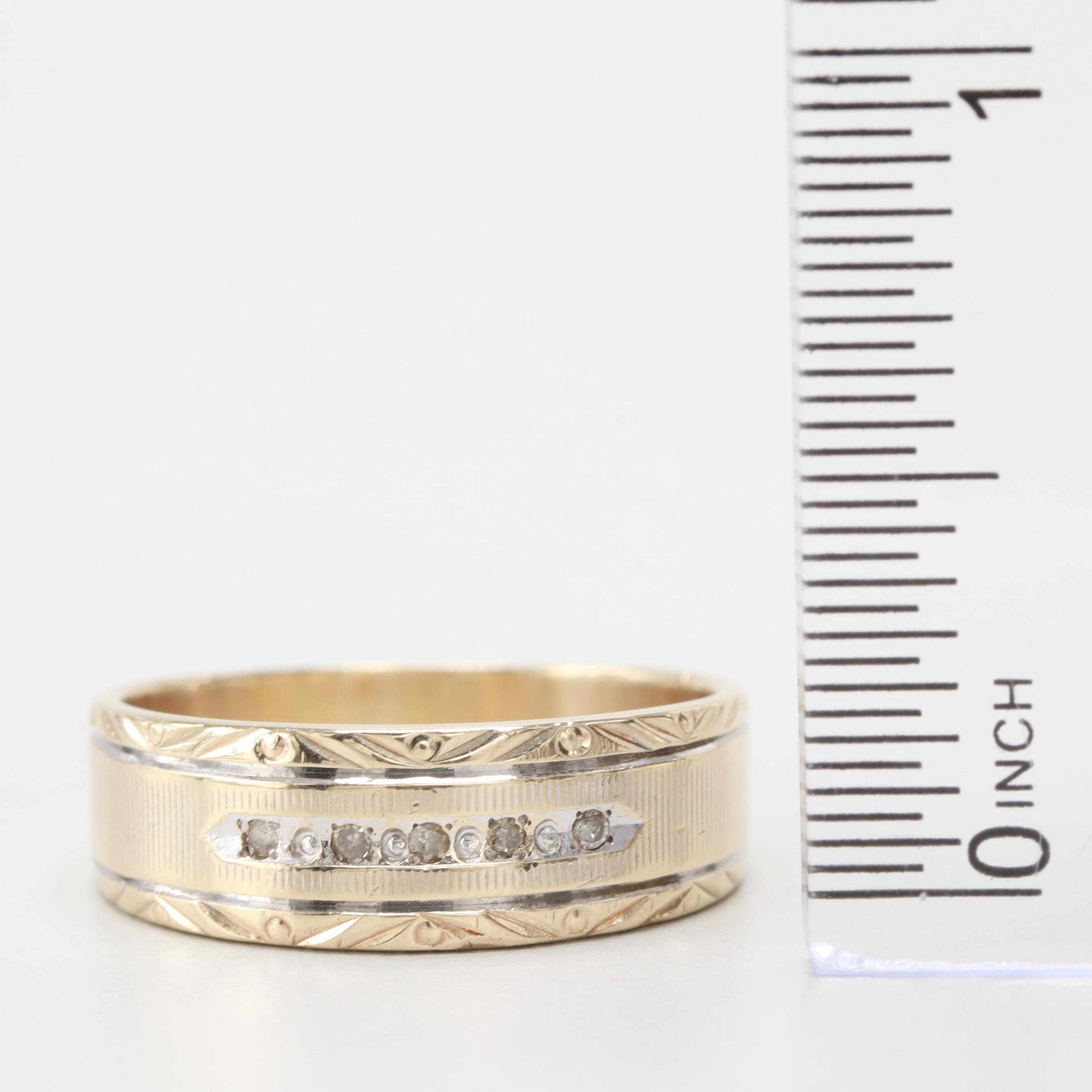 10K Yellow Gold Diamond Ring