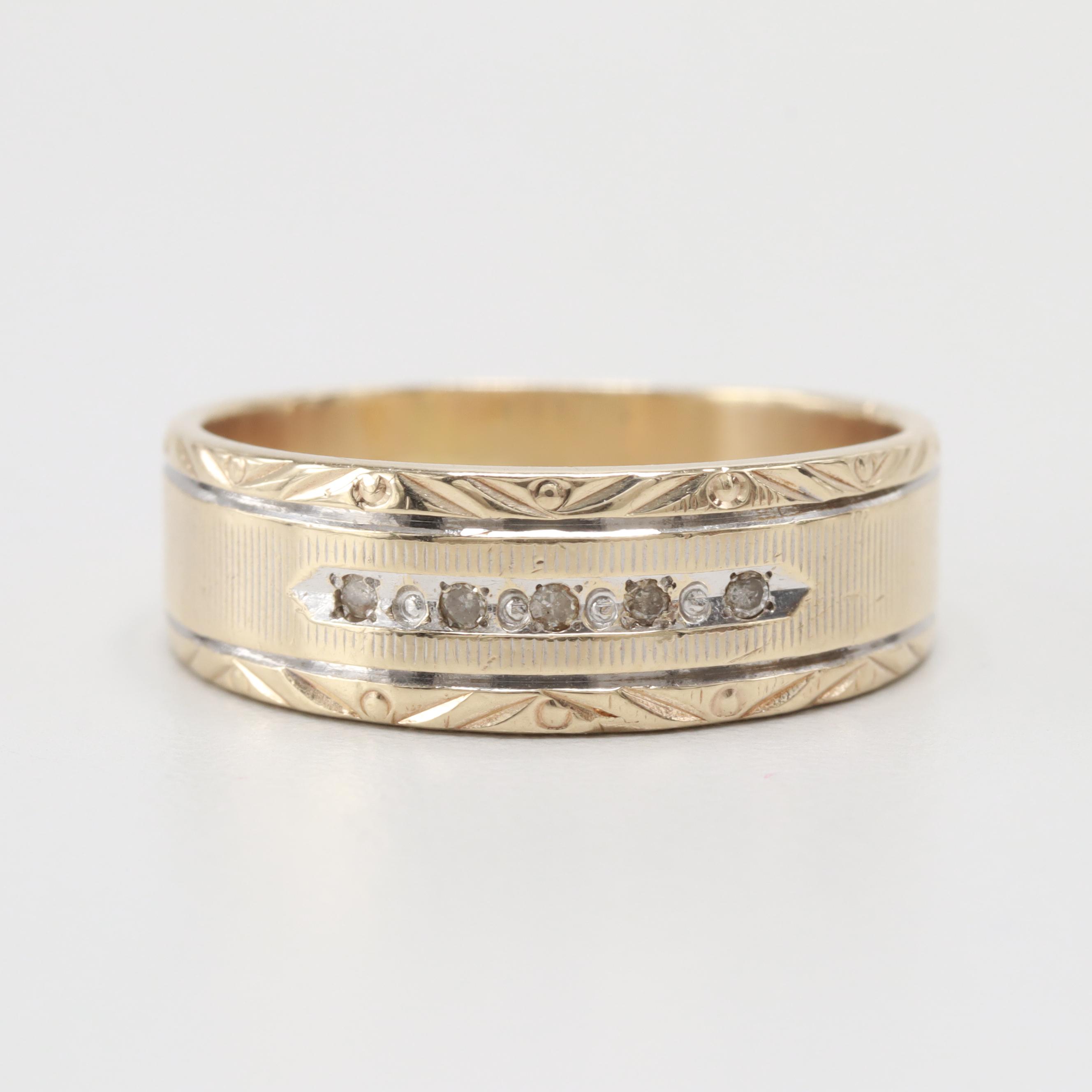 10K Yellow Gold Diamond Ring