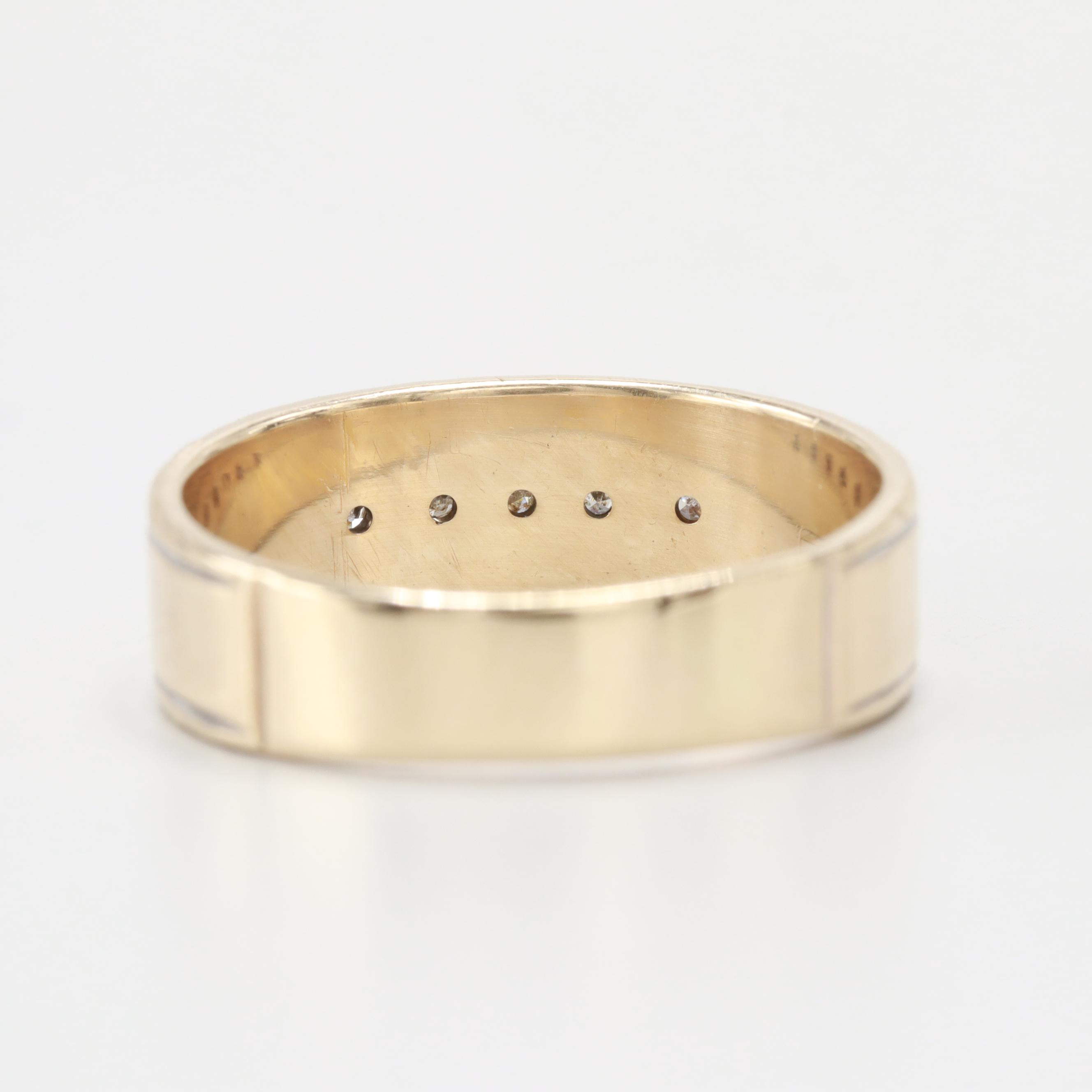 10K Yellow Gold Diamond Ring