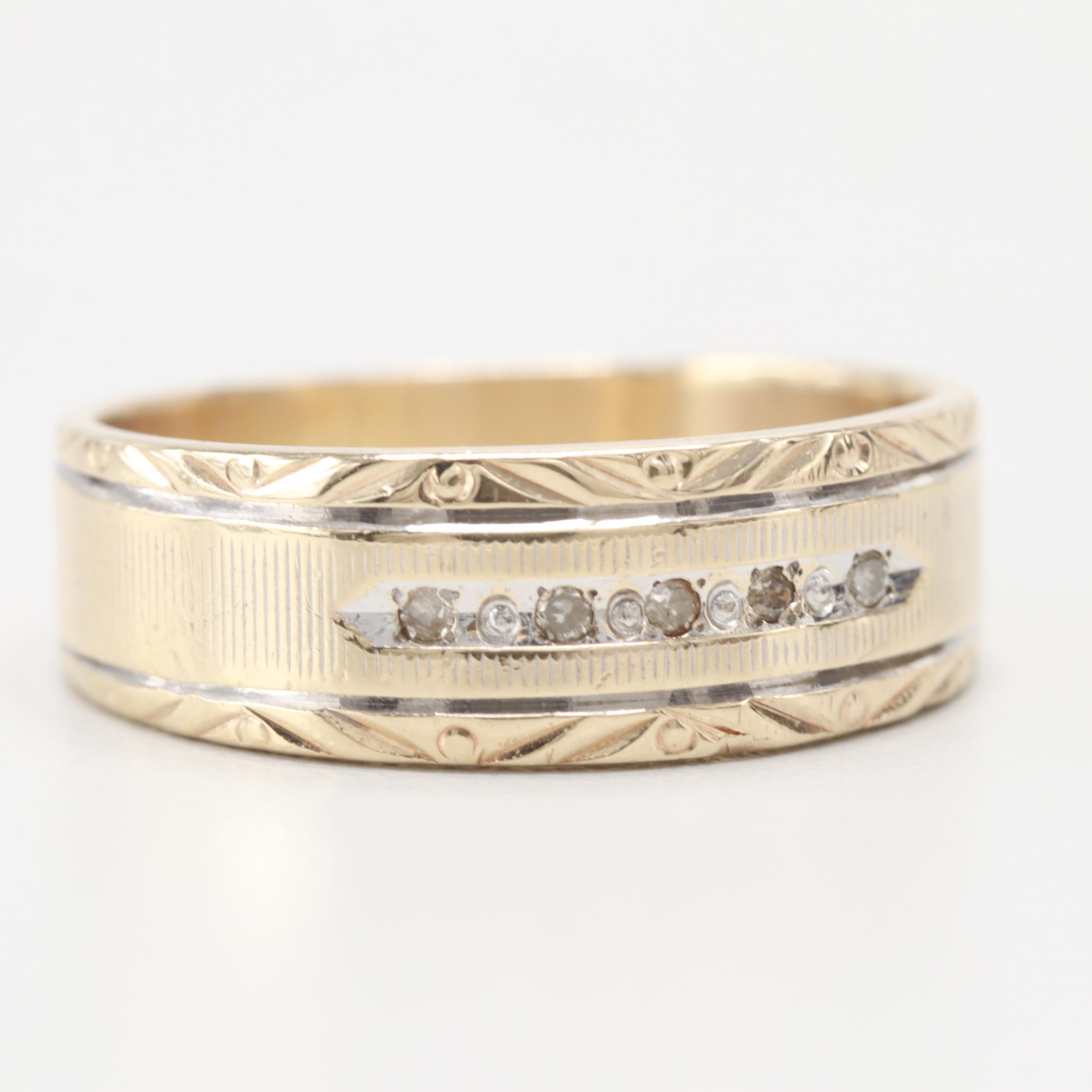 10K Yellow Gold Diamond Ring