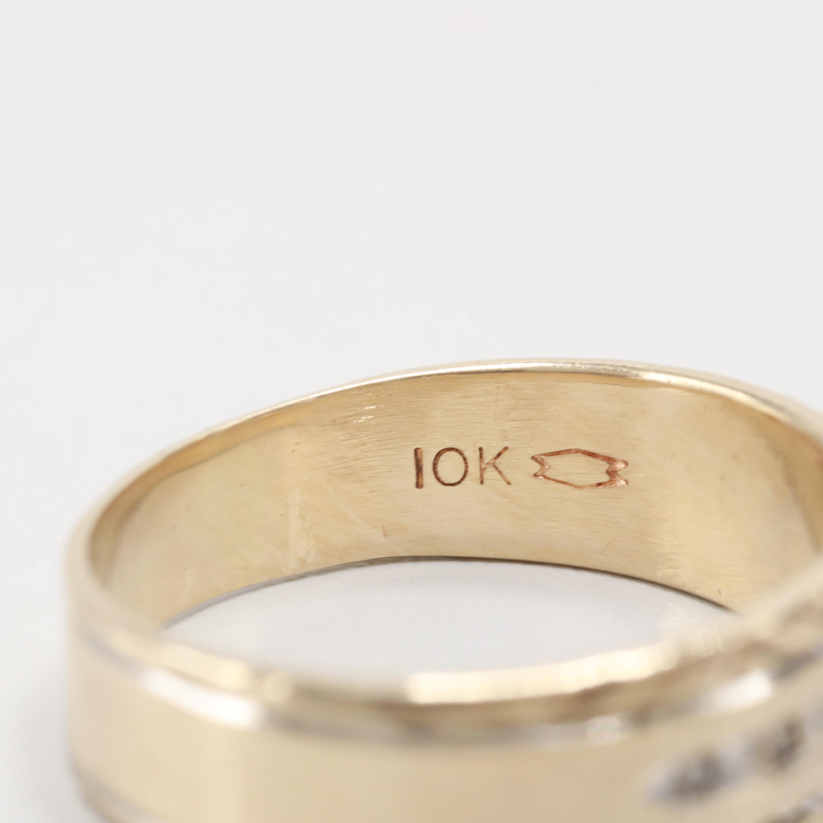 10K Yellow Gold Diamond Ring