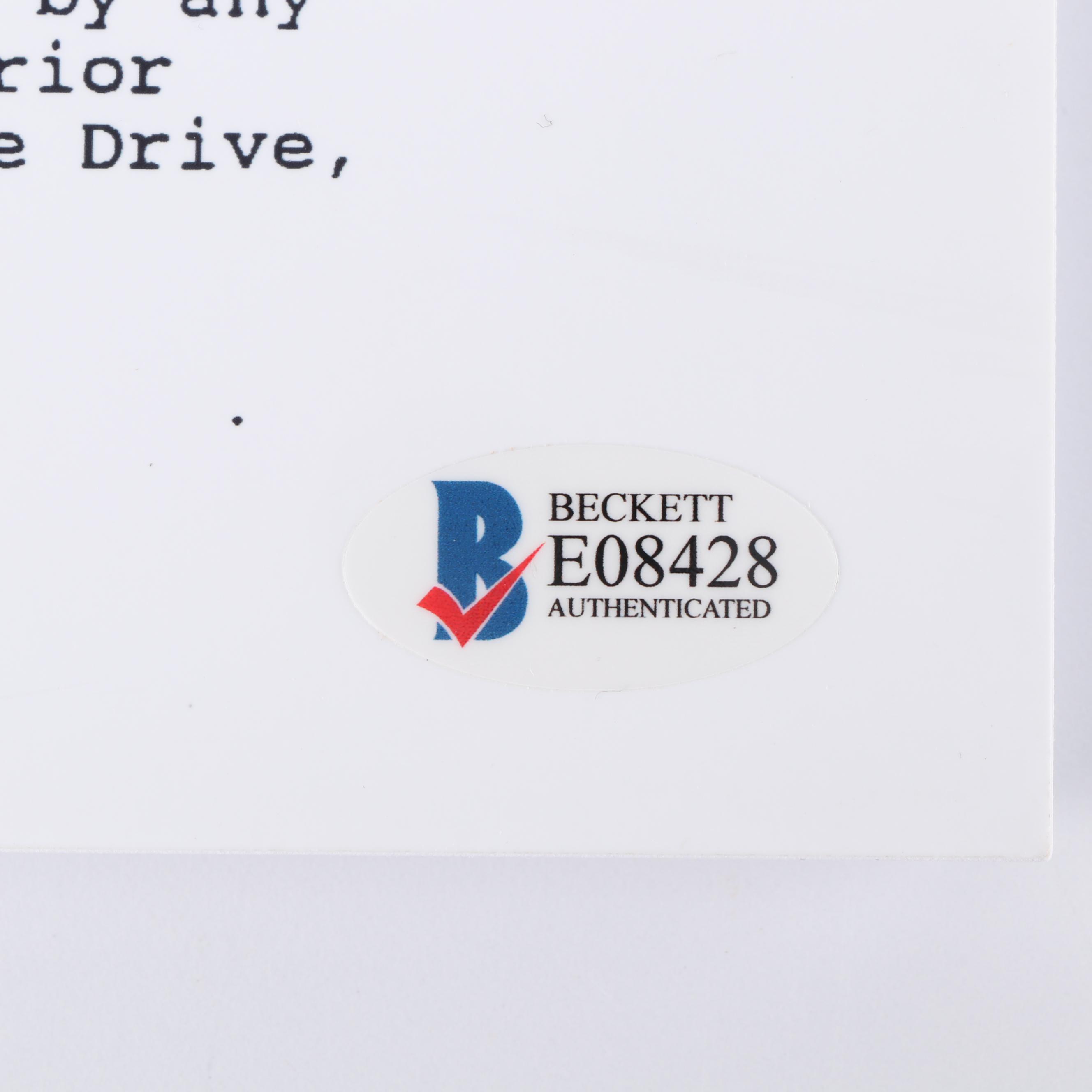 Jason Alexander Autographed "Seinfeld: The Contest" Script - Beckett COA