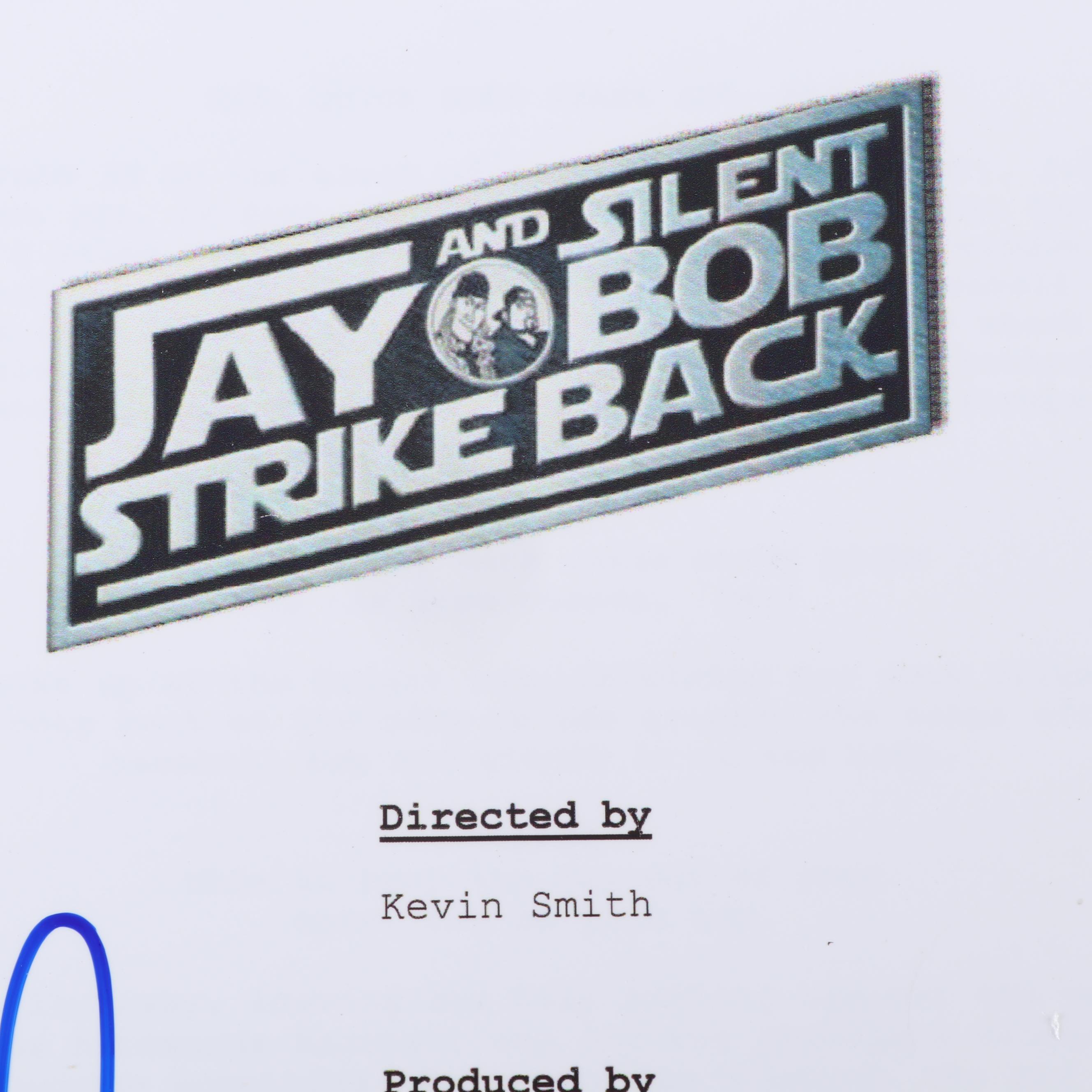 Jason Mewes and Kevin Smith Autographed Movie Script - Beckett COA