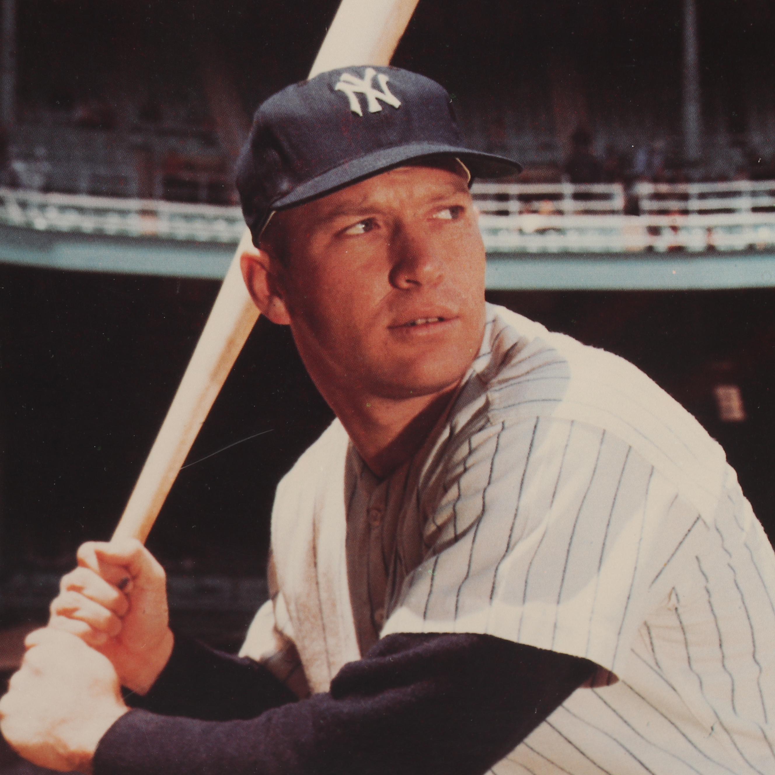 Mickey Mantle Autographed Hall of Fame Induction Day Display