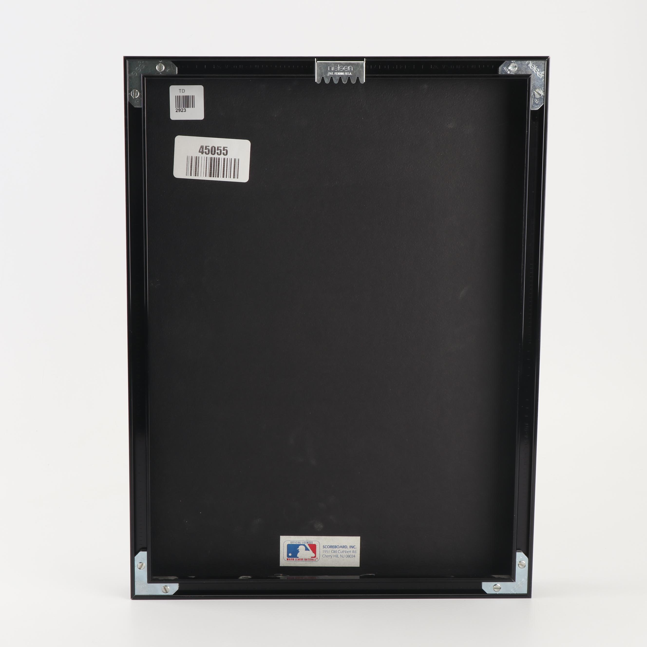 Mickey Mantle Autographed Hall of Fame Induction Day Display