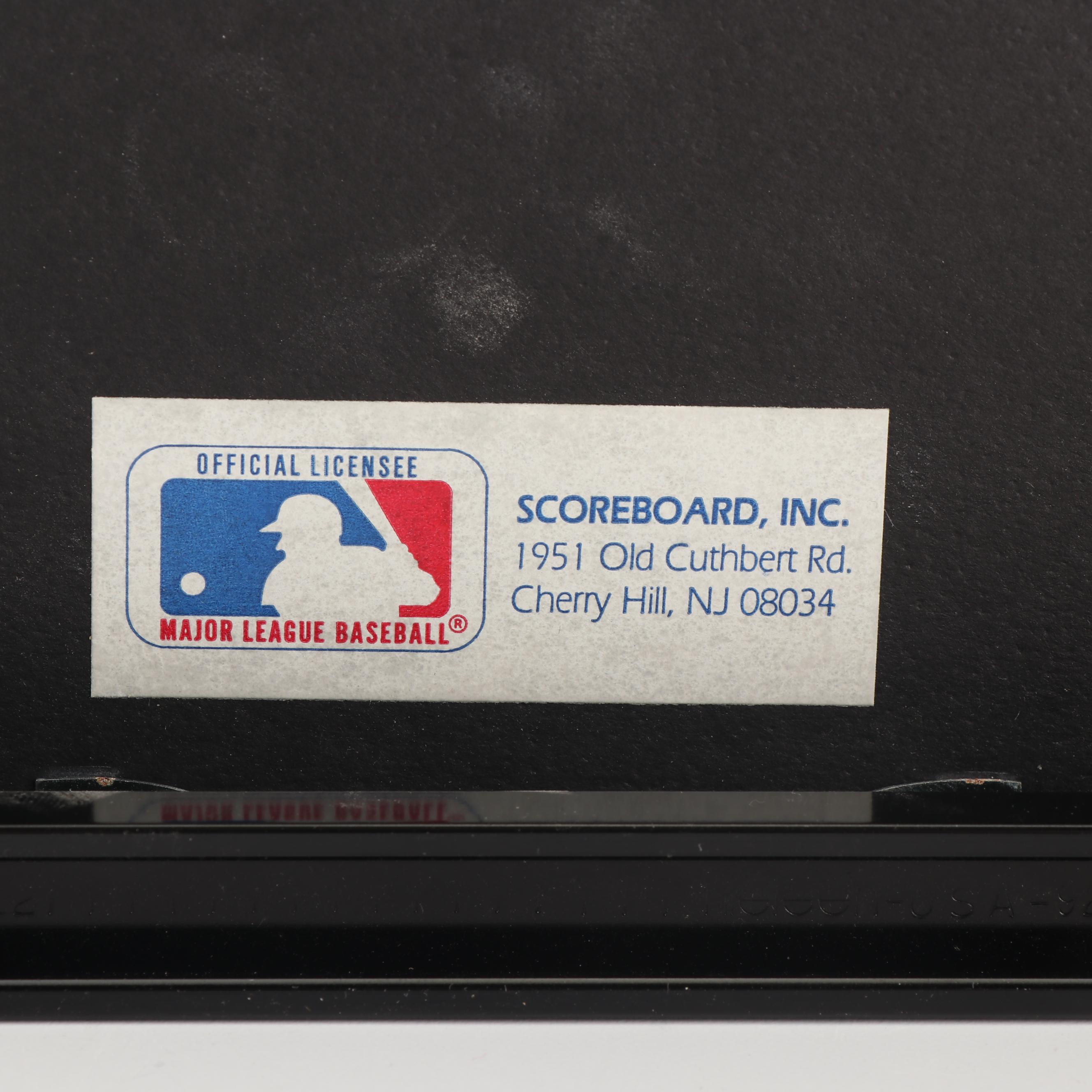 Mickey Mantle Autographed Hall of Fame Induction Day Display