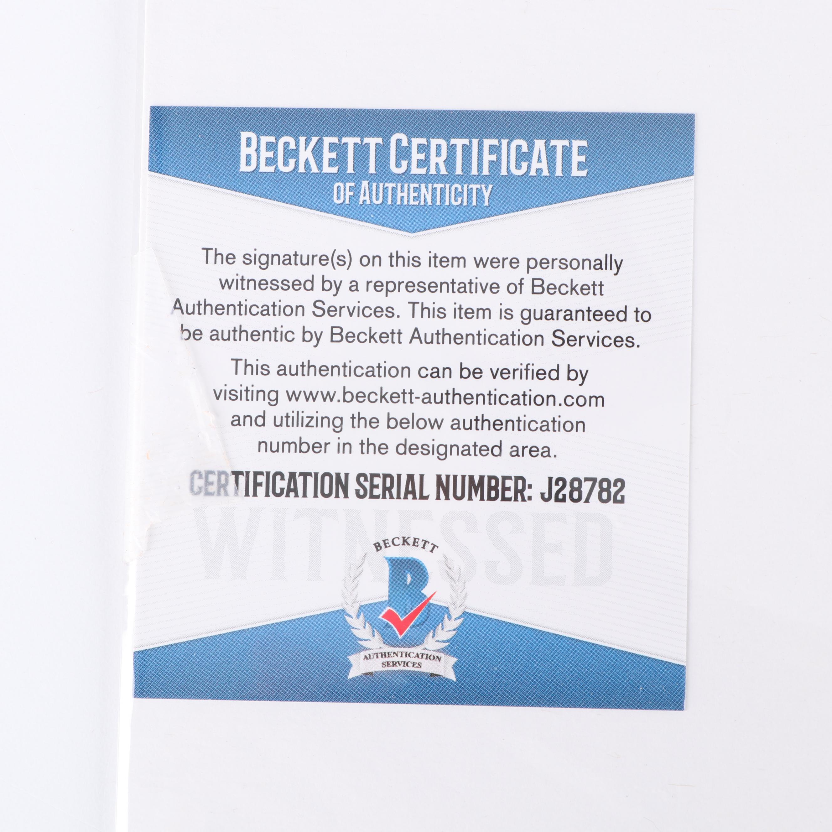 Jose Canseco Autographed Digital Print - Beckett COA