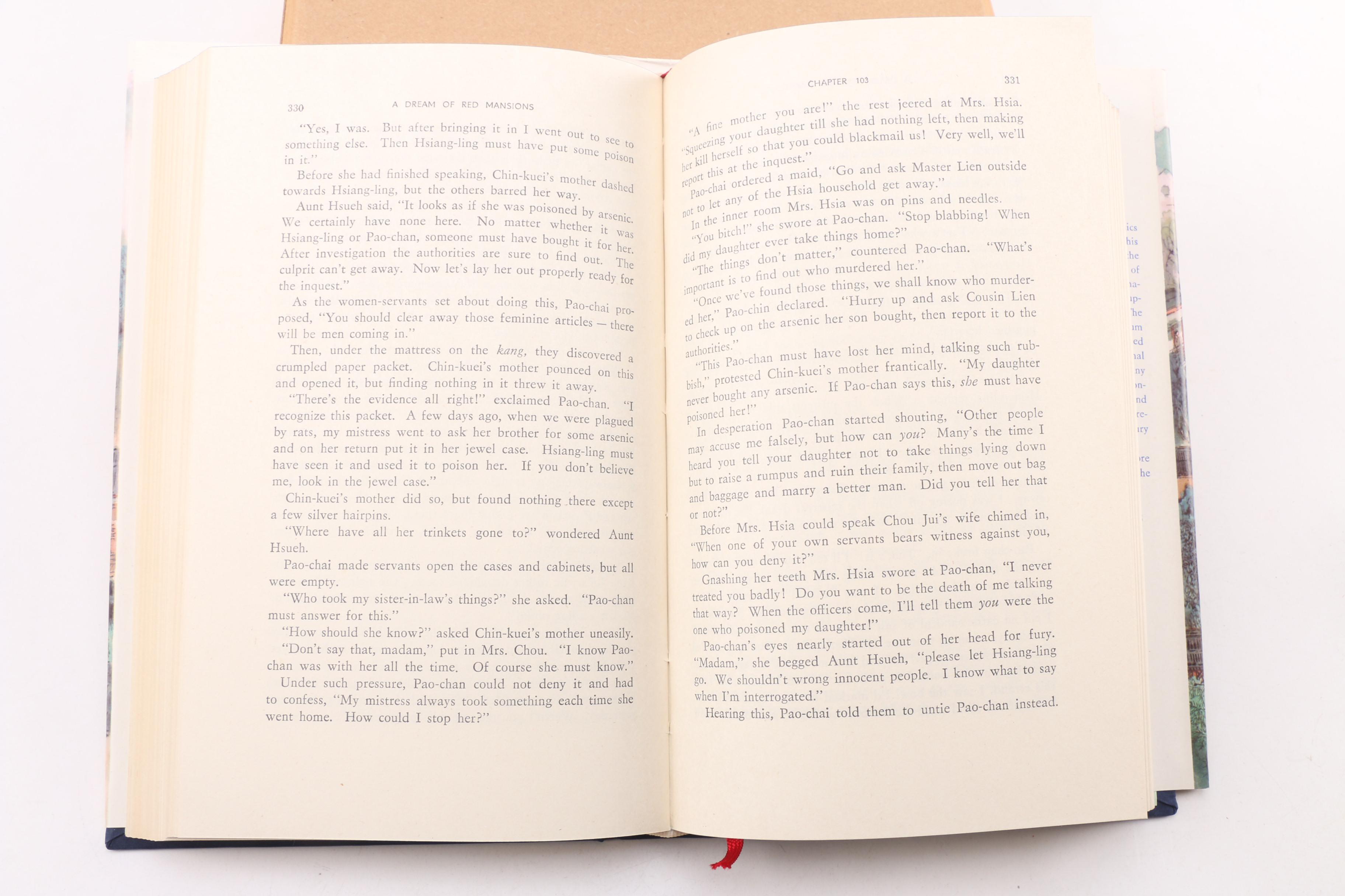 1978 "A Dream of Red Mansions" by Tsao Hsueh-Chin in Three Volumes