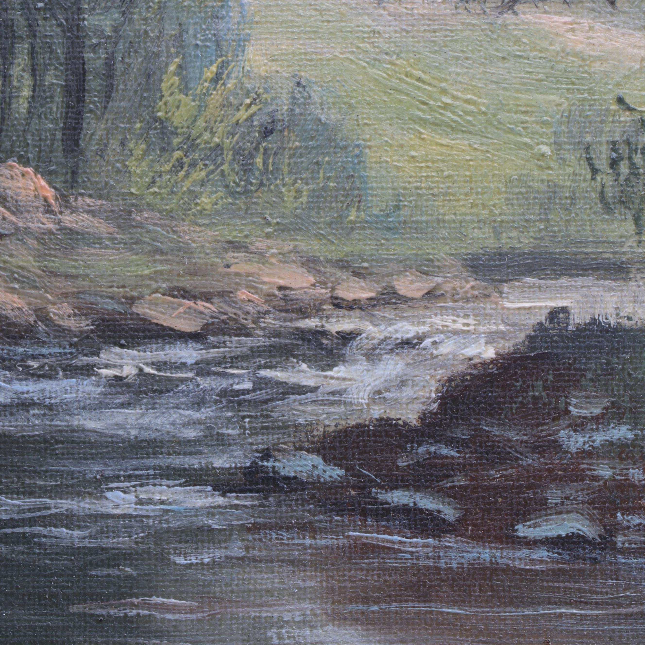 W.A. Carson Landscape Oil Painting