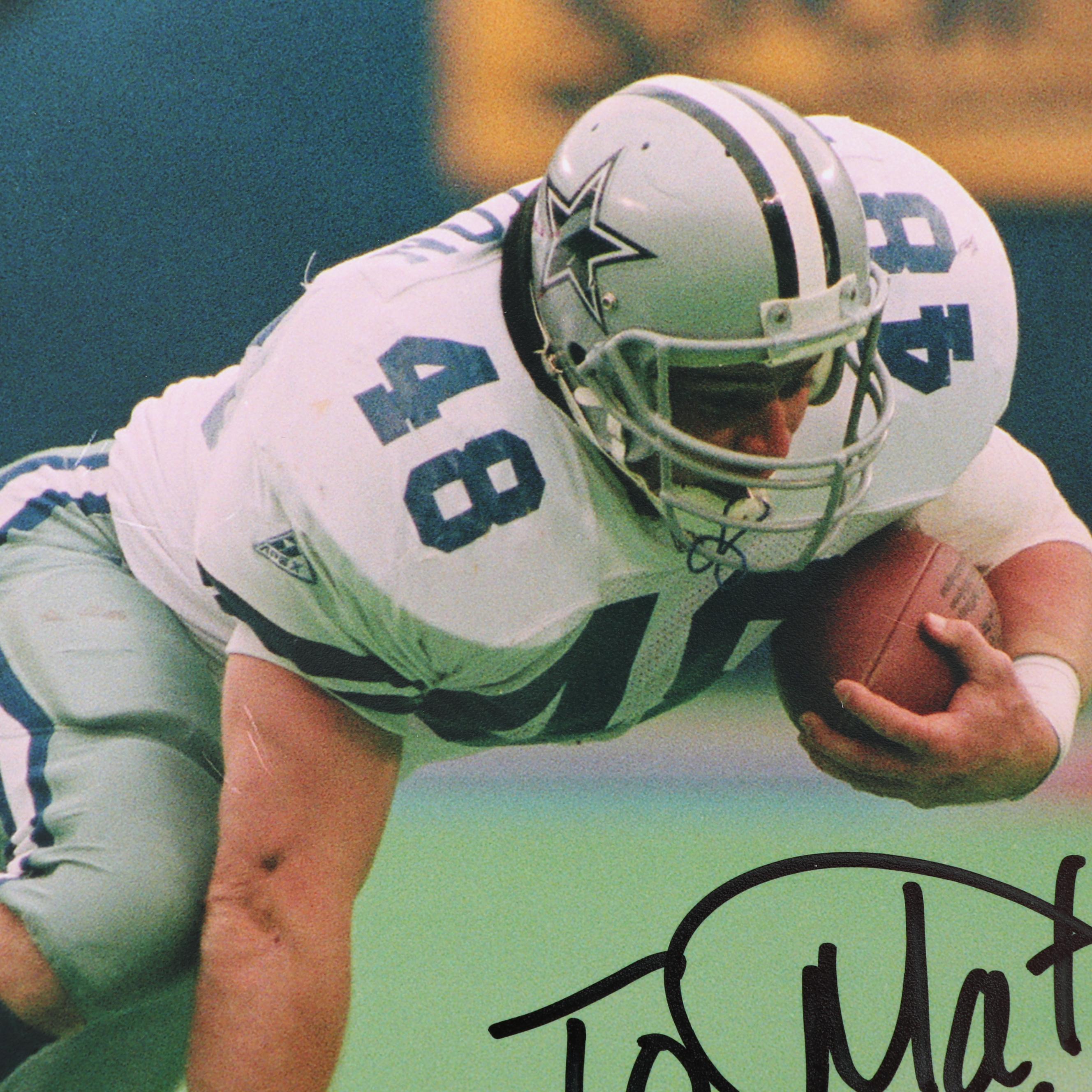 Daryl "Moose" Johnston Autographed Photo - Beckett COA