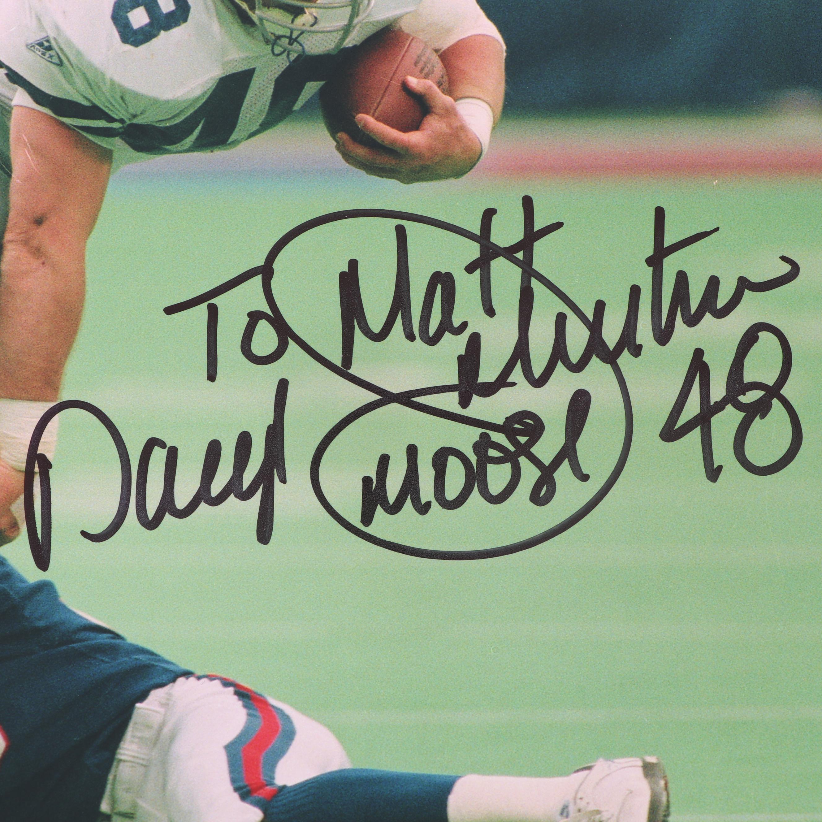 Daryl "Moose" Johnston Autographed Photo - Beckett COA