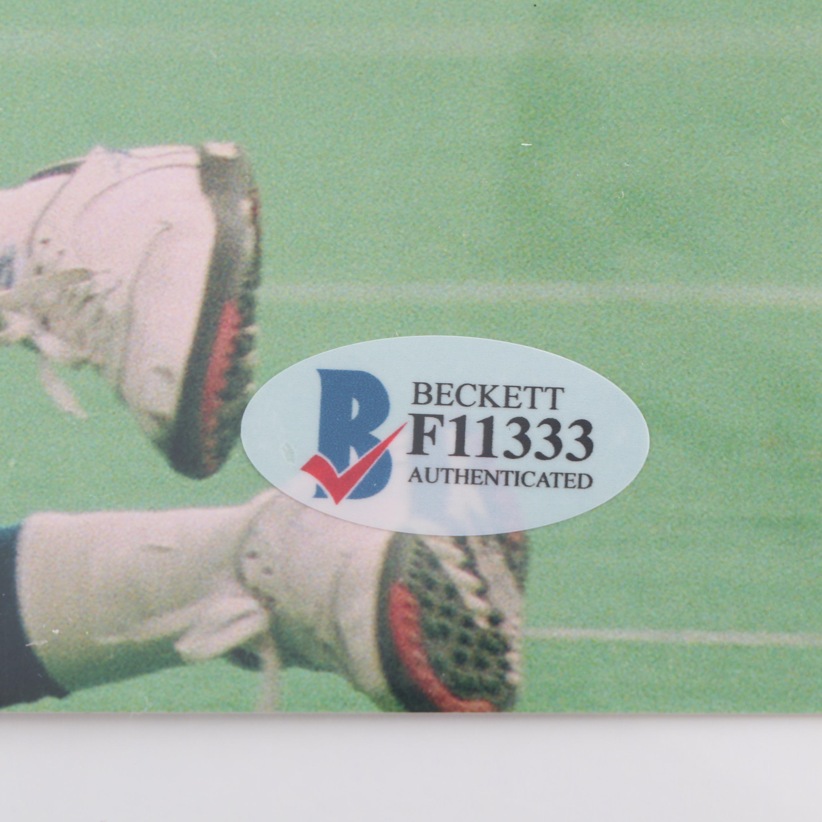 Daryl "Moose" Johnston Autographed Photo - Beckett COA