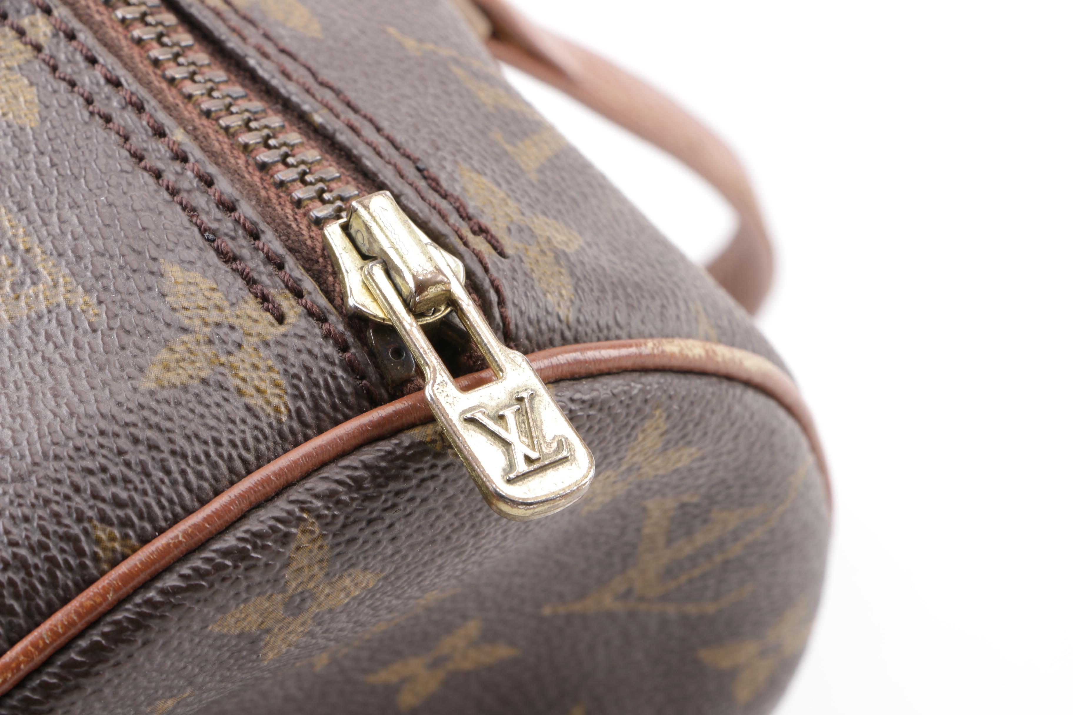 1985 Vintage Louis Vuitton Paris Monogram Canvas Papillion 30 Barrel Bag