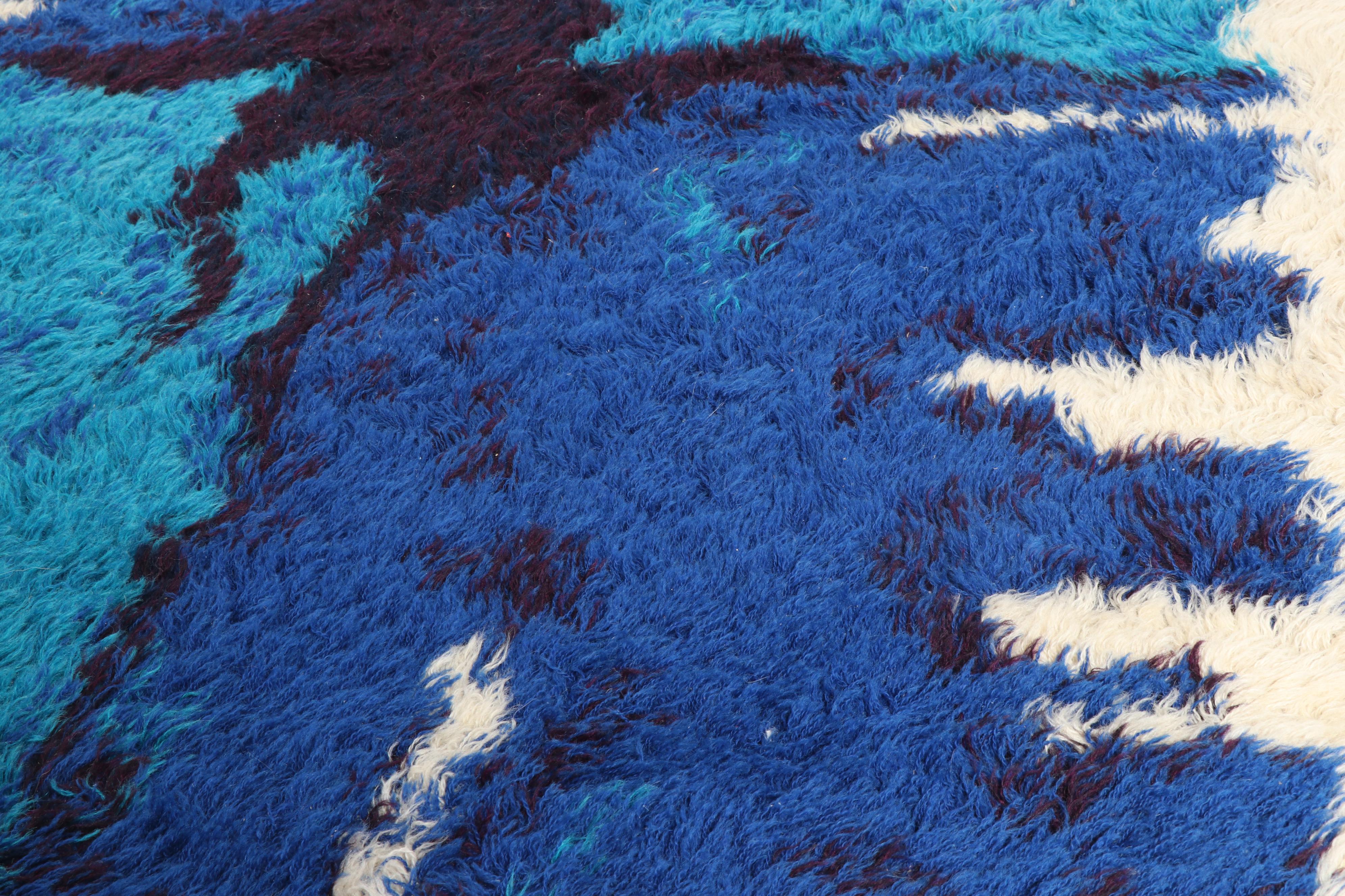 Power-Loomed Højer Eksport "Joker" Wilton Weave Area Rug, Mid-Century