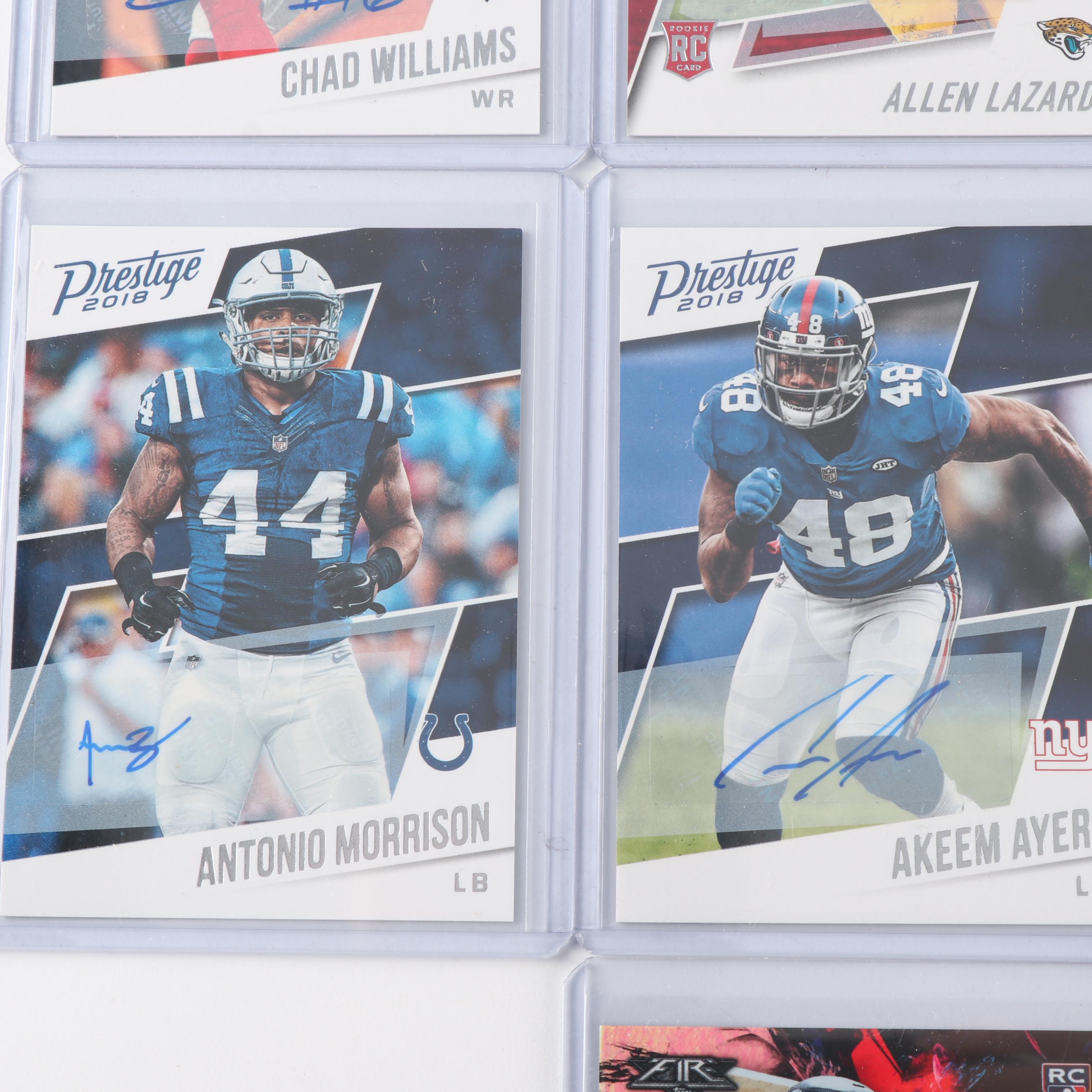 Panini Prestige Sports Trading Cards including Swatches and Autographs