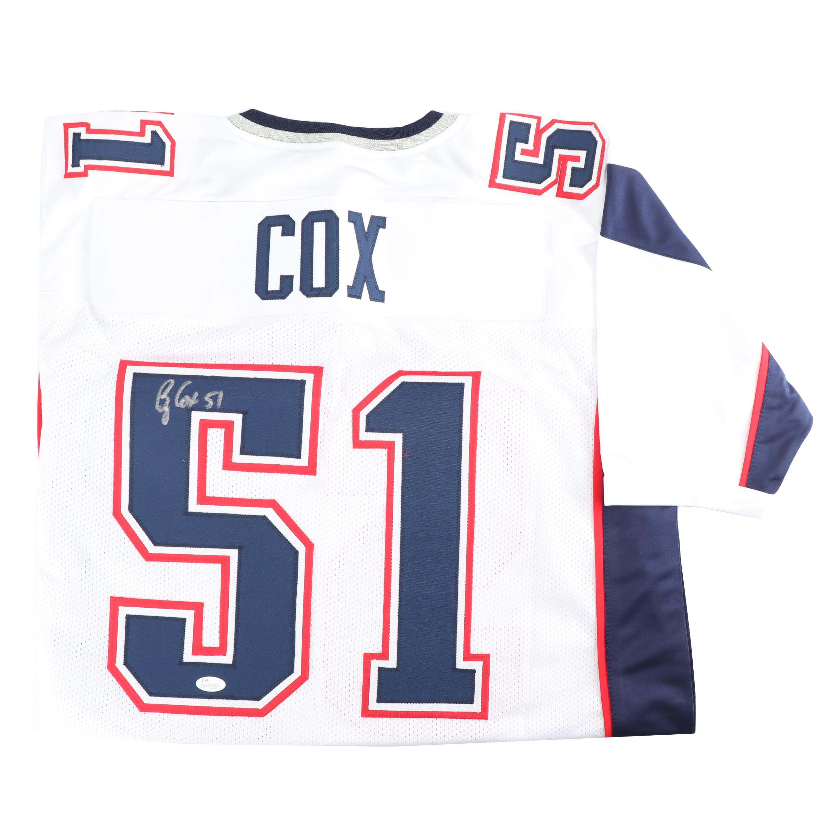 Bryan Cox Autographed New England Patriots Replica Jersey - JSA COA
