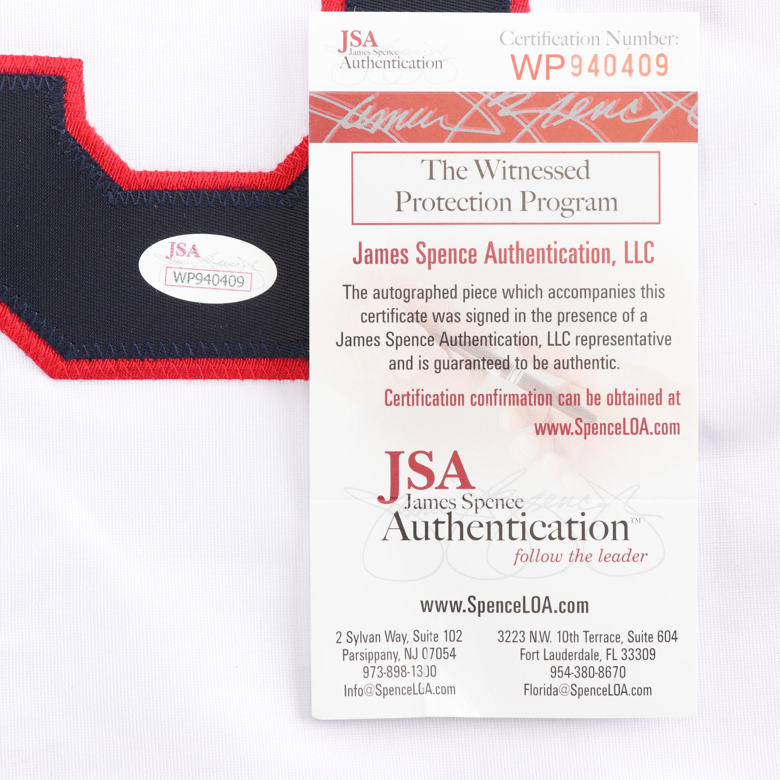 Charlie Sheen Autographed "Ricky Vaughn" Replica Jersey - JSA COA