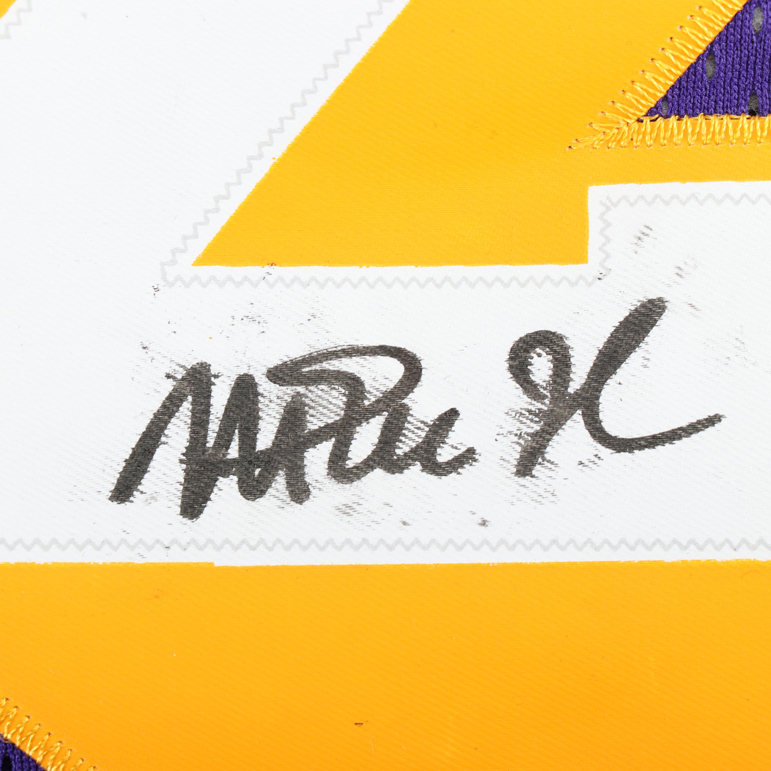 Magic Johnson Autographed Replica Los Angeles Lakers Jersey - PSA/DNA COA